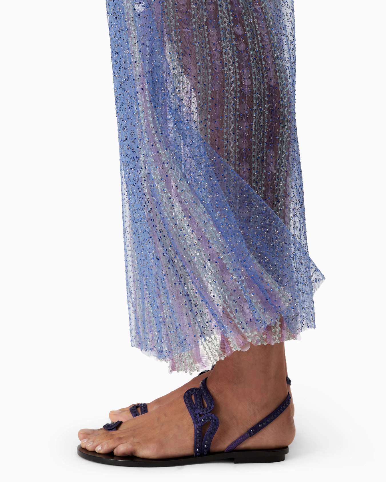 Gonna lunga con ricamo all-over Slide 5