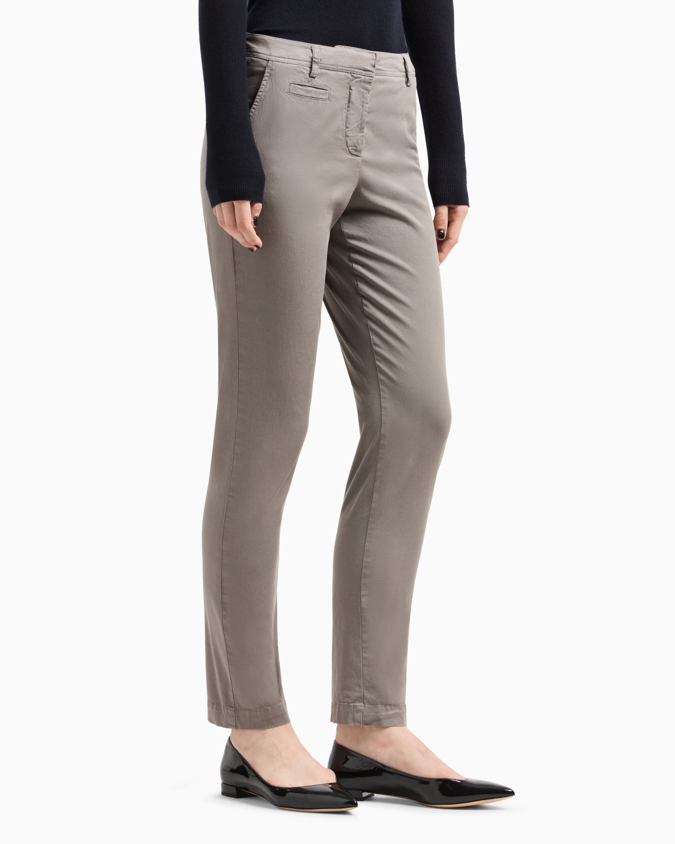 Pantalones chinos de algodón elástico Diapositiva 3