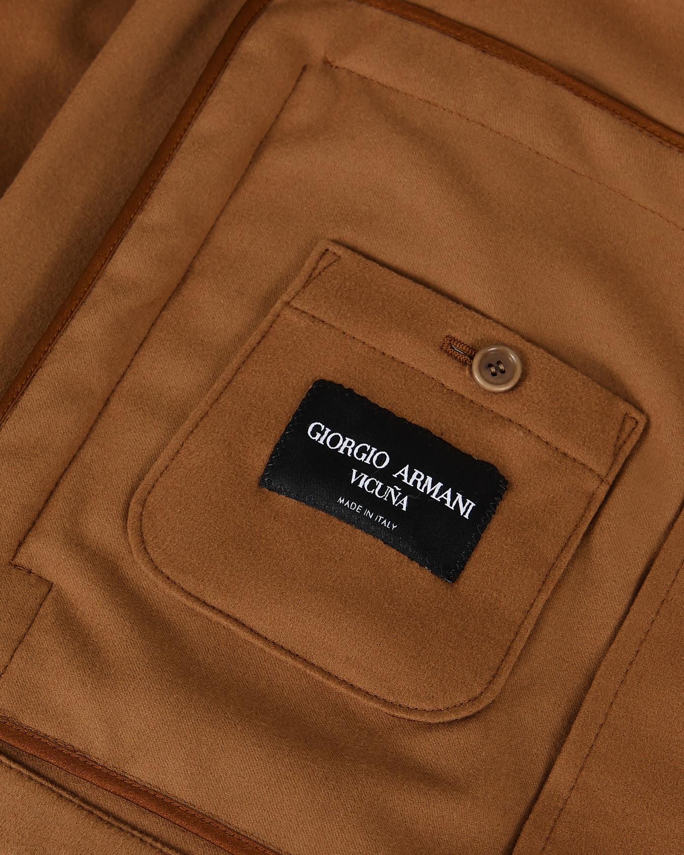 Giorgio Armani Vicuña Blouson in panno leggero di pura vicuña Slide 4