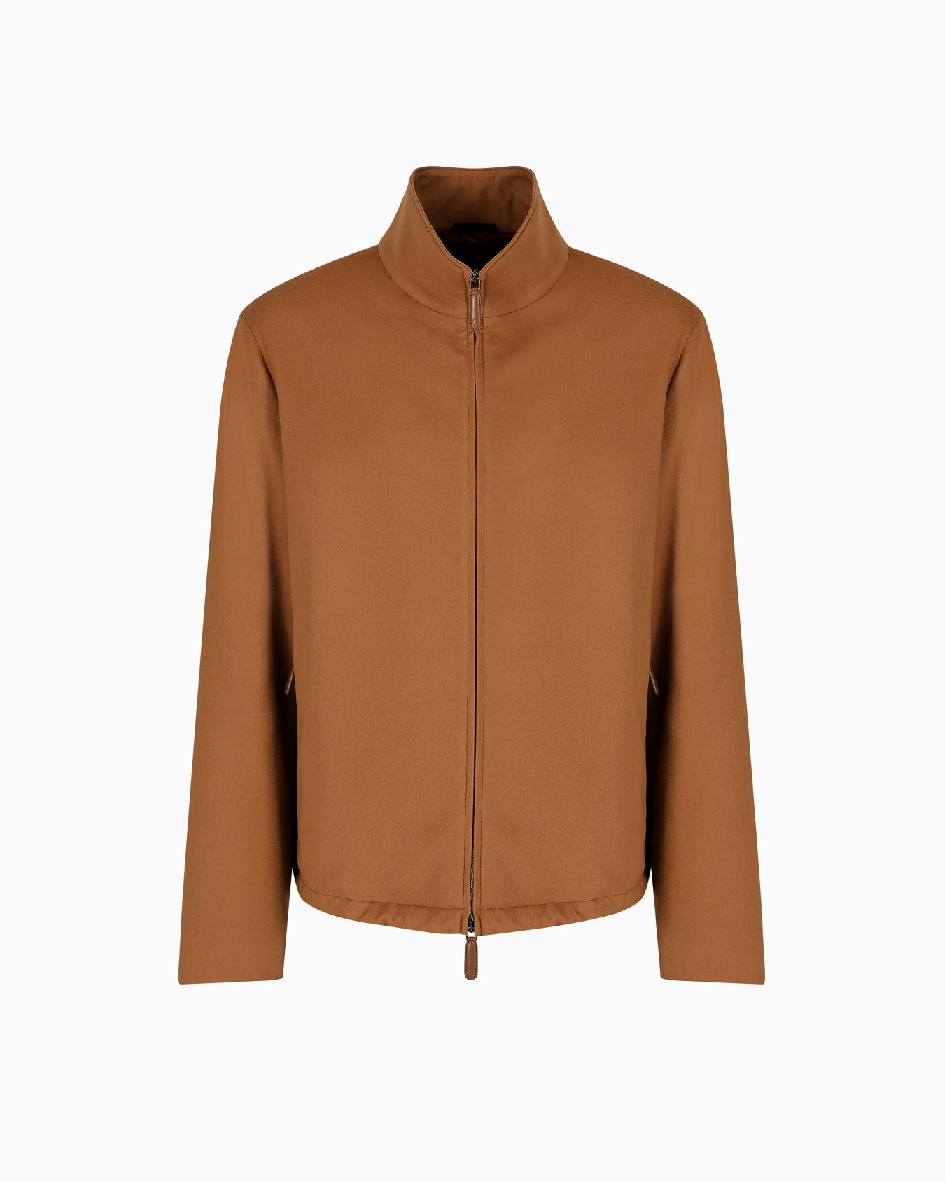 Giorgio Armani Vicuña Blouson in panno leggero di pura vicuña Slide 0