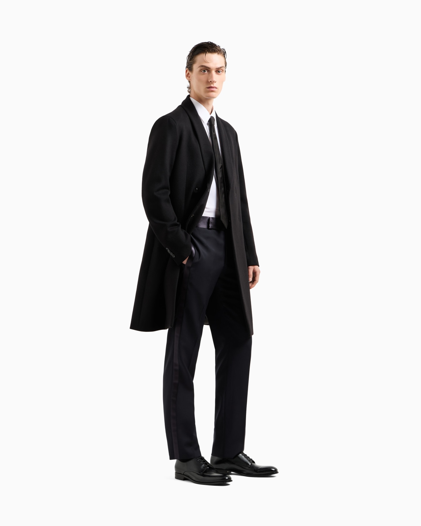 Manteau croisé en cachemire double Giorgio’s ASV Diapositive 1