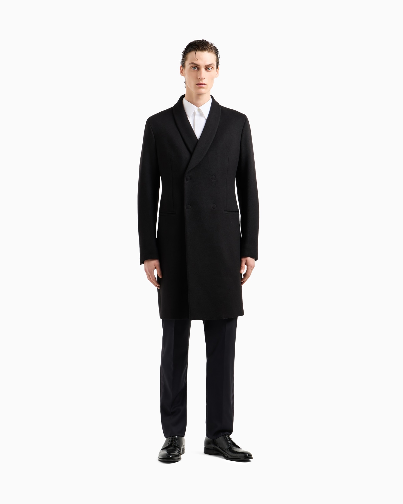 Manteau croisé en cachemire double Giorgio’s ASV Diapositive 3