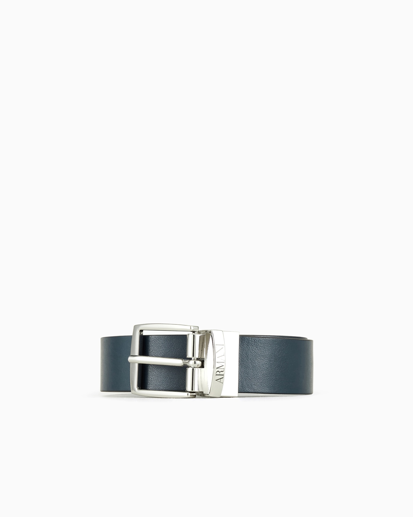 Cinturón reversible con hebilla con logotipo Diapositiva 0