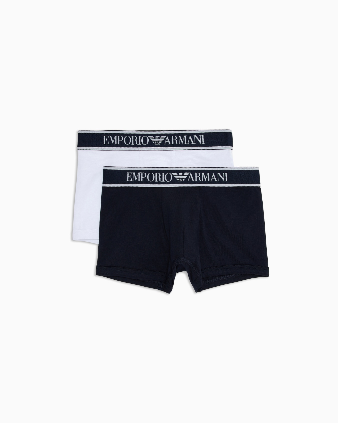 Lot composé de 2 boxers courts en jersey logotypés à la taille Diapositive 0
