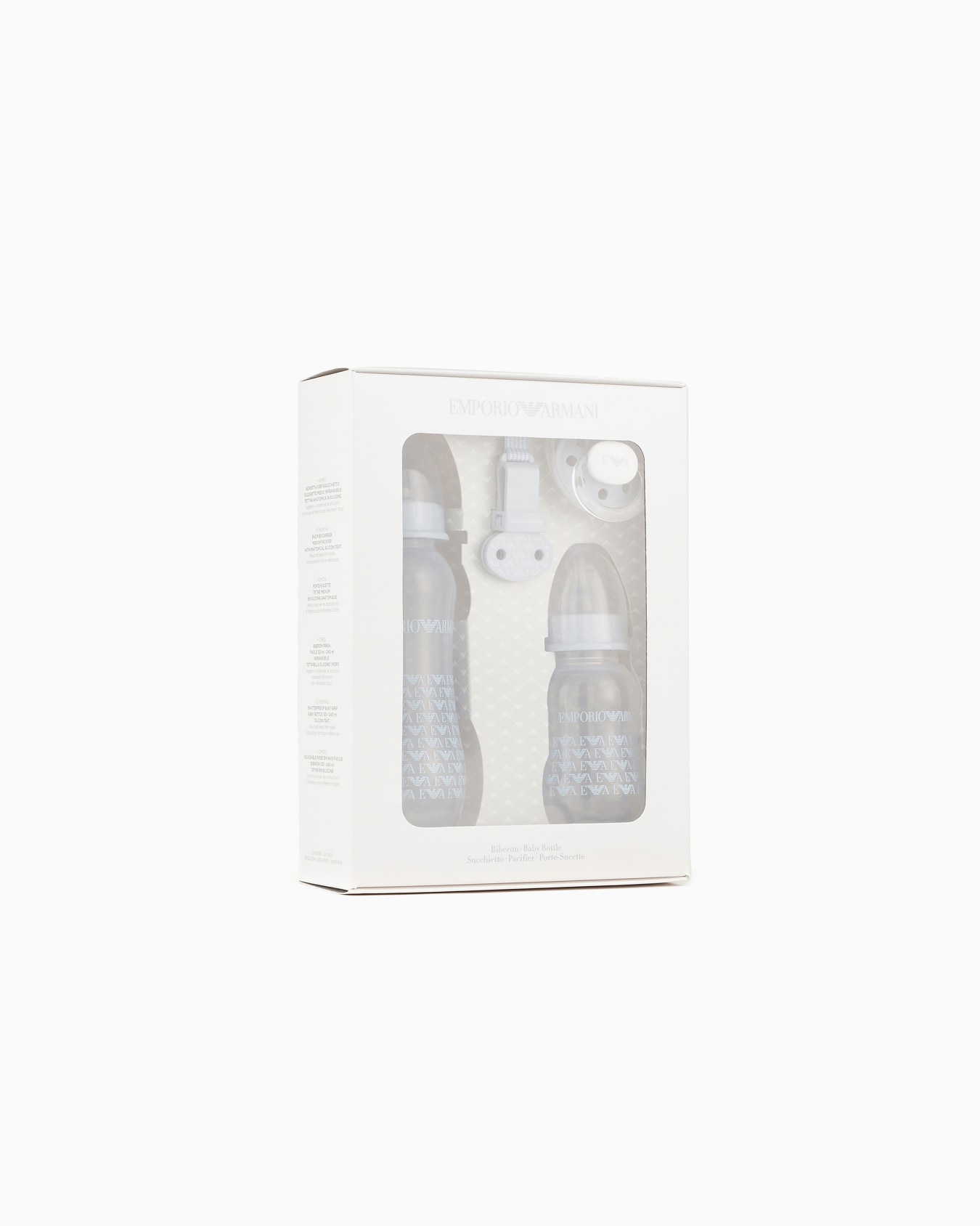 Infant-care set with two bottles, dummy and clip-on drawstring Slide 0