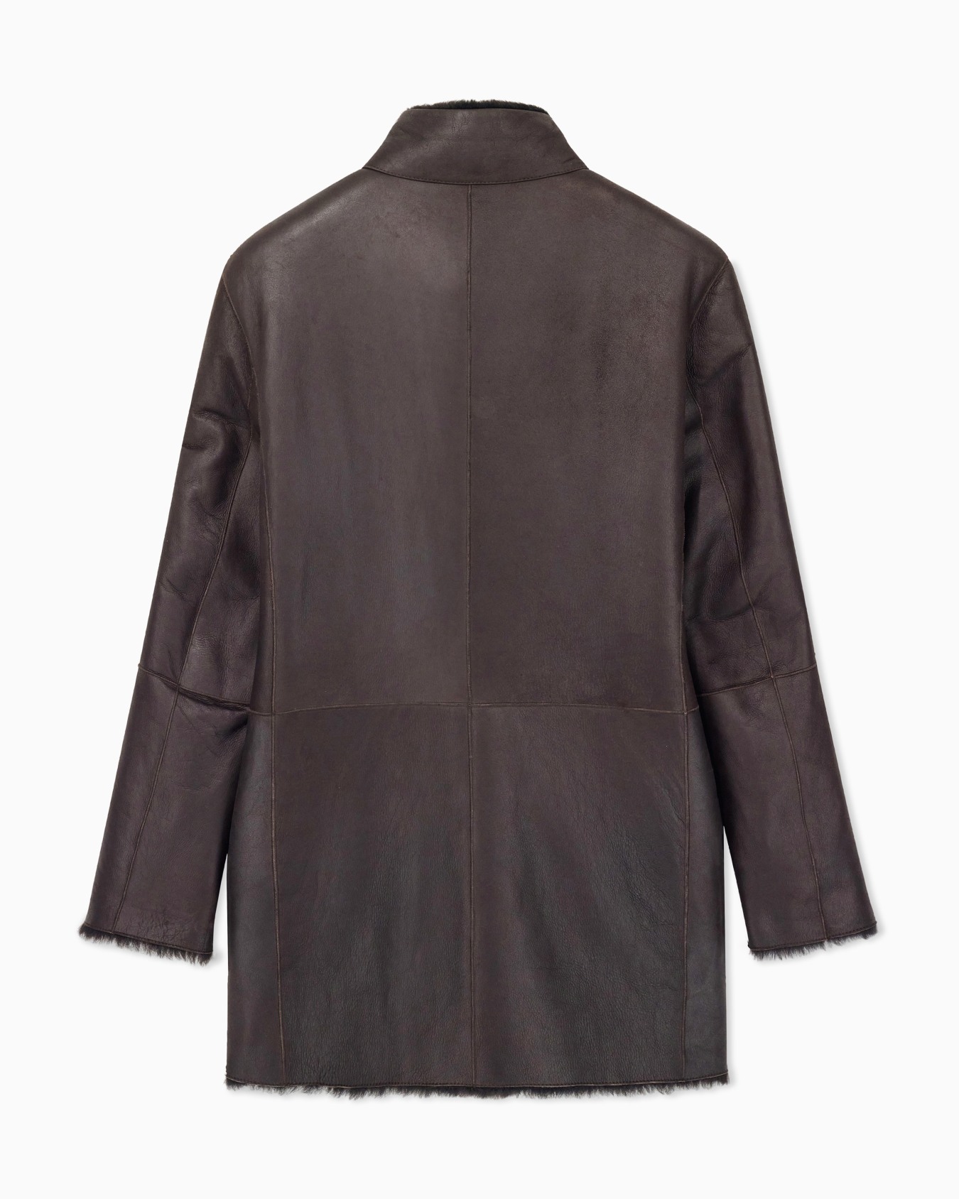 Caban croisé réversible en peau de mouton Diapositive 2