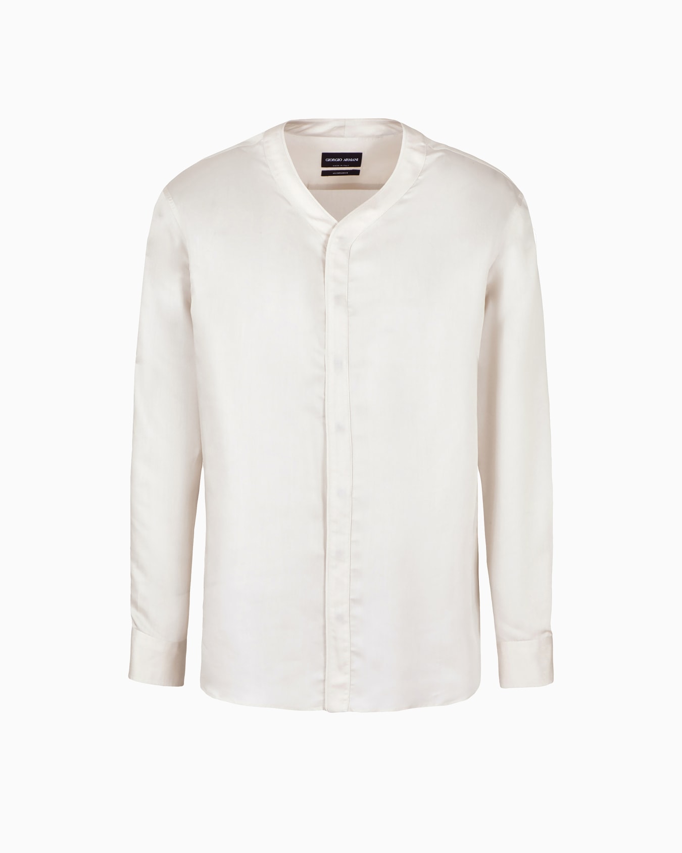 Viscose-silk blend dress shirt Slide 0