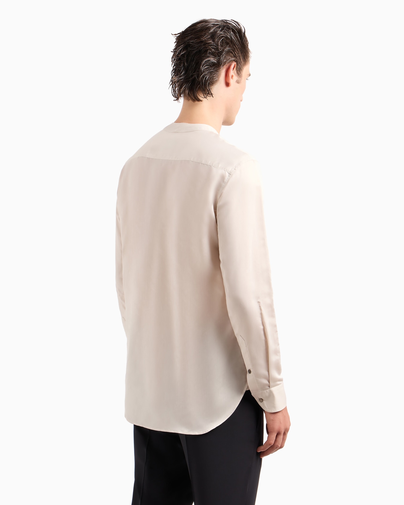 Viscose-silk blend dress shirt Slide 2