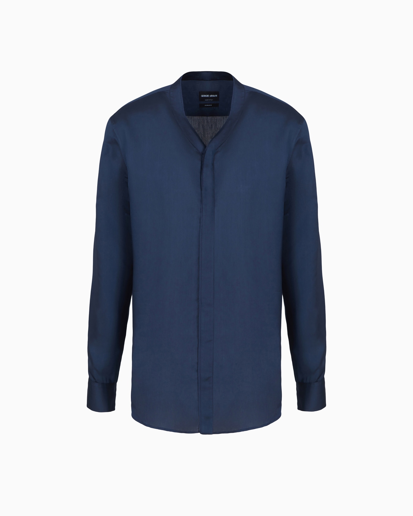 Viscose-silk blend dress shirt Slide 0