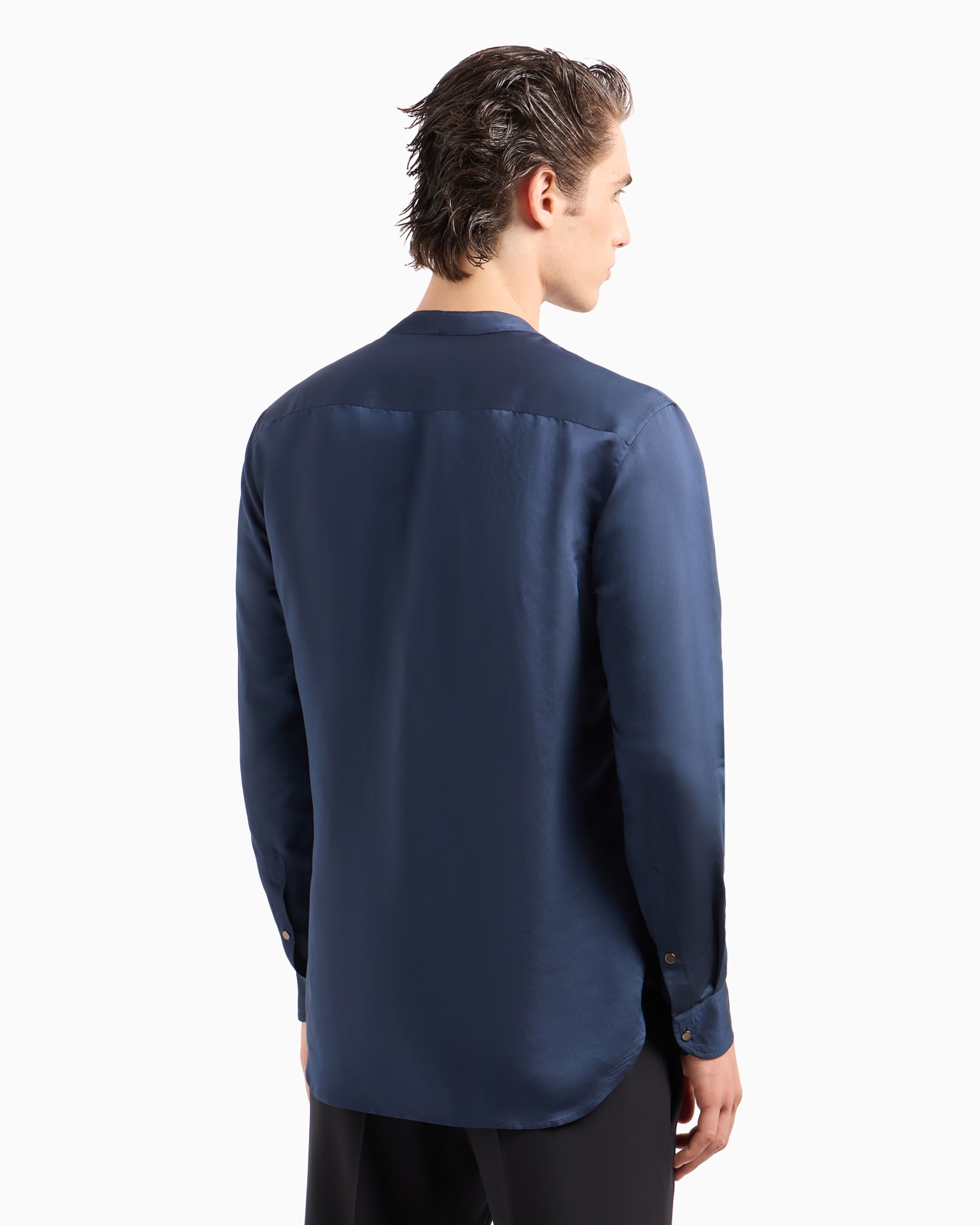 Viscose-silk blend dress shirt Slide 2