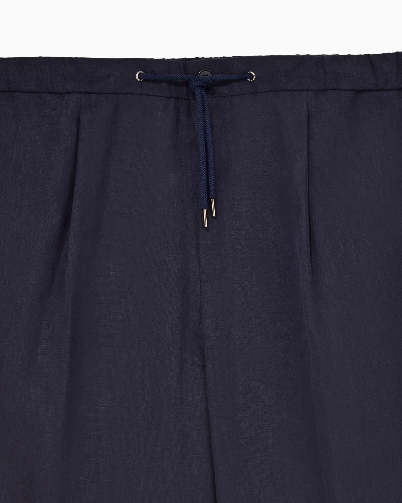 Pantalon à une pince en toile de pur lin Diapositive 4