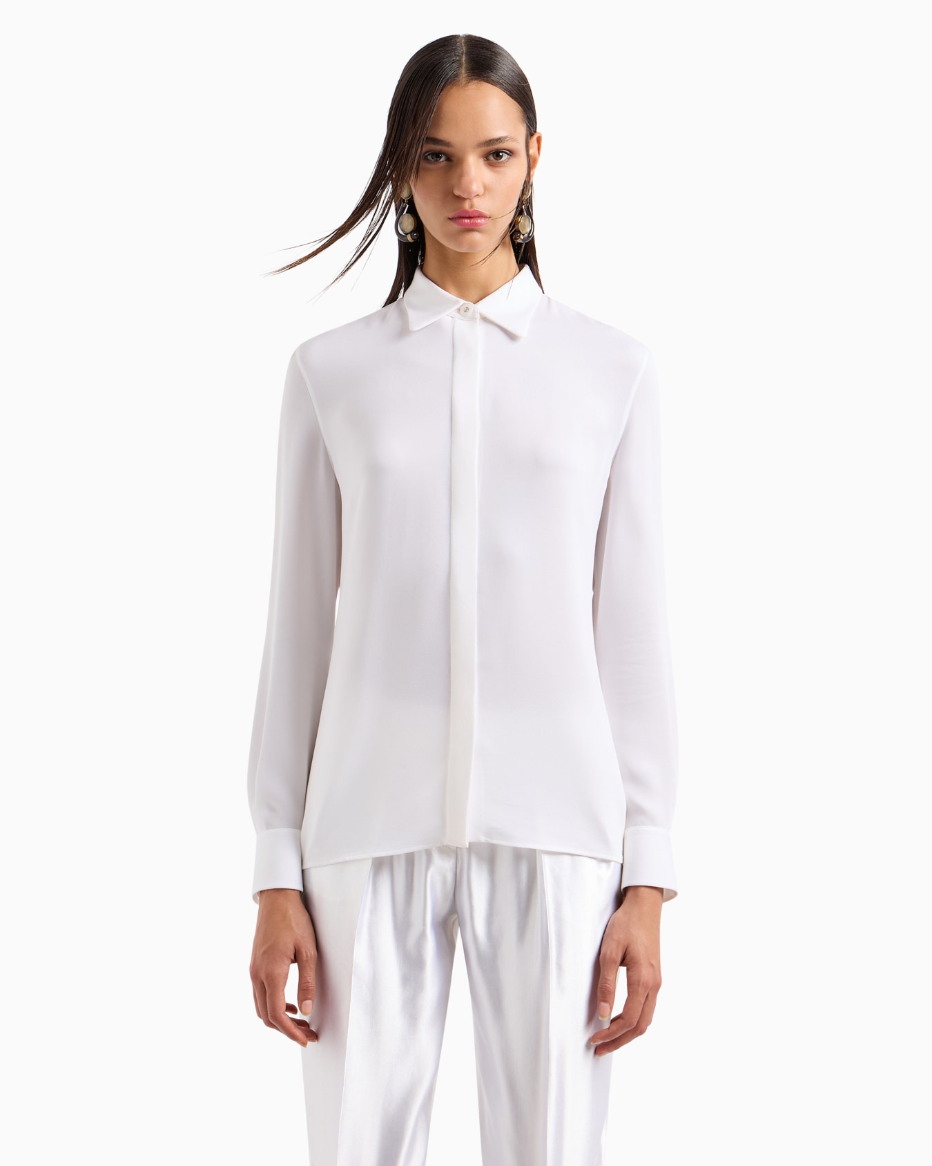 ASV classic shirt in organic silk Slide 4