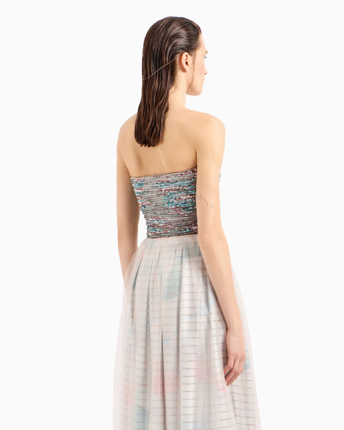 Embroidered bustier top Slide 3