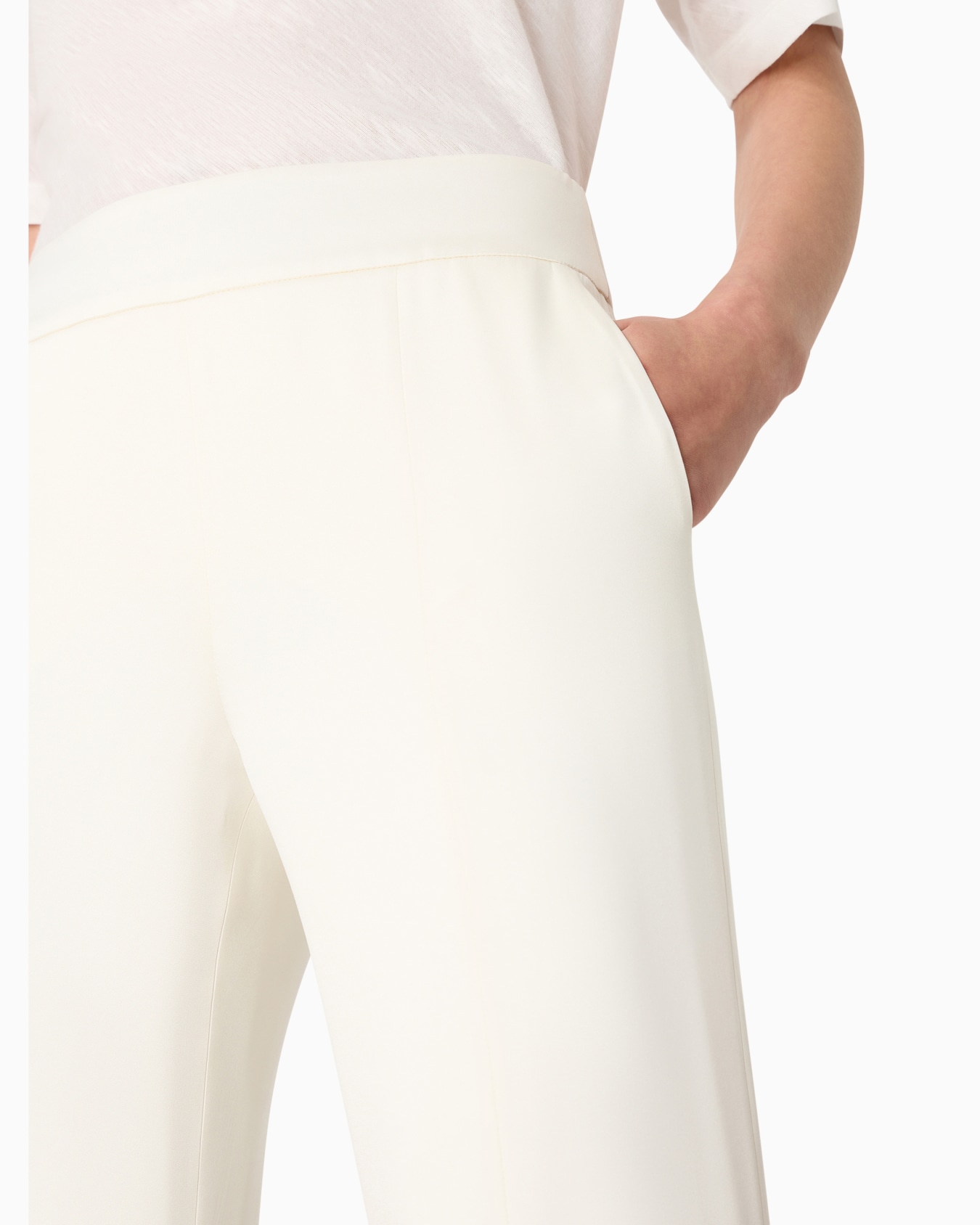 Double silk-satin trousers Slide 4