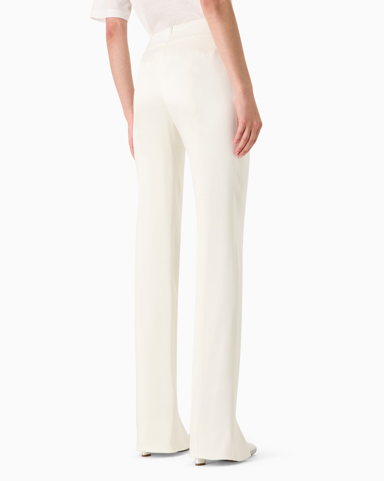 Double silk-satin trousers Slide 2