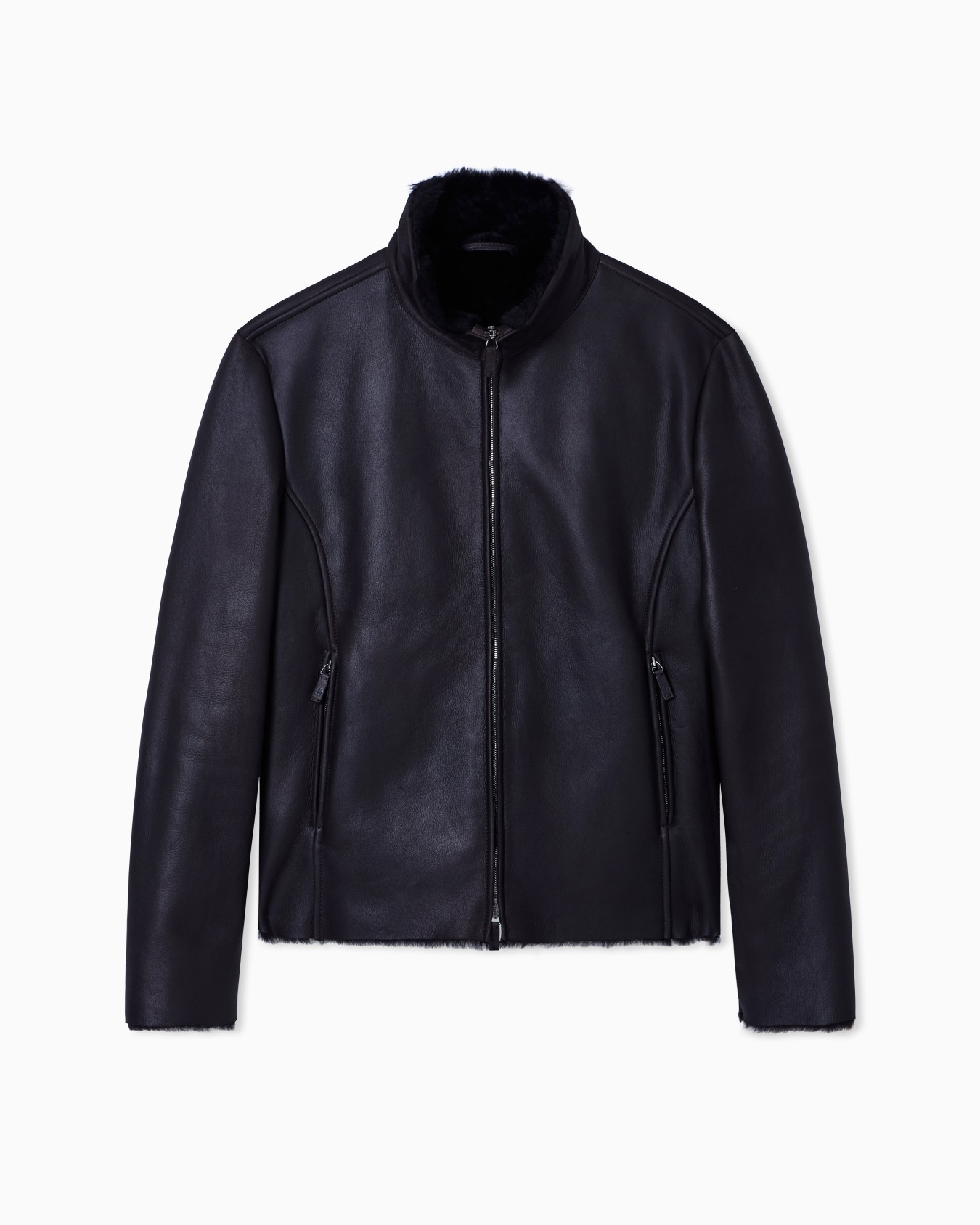 Zipped sheepskin blouson Slide 0