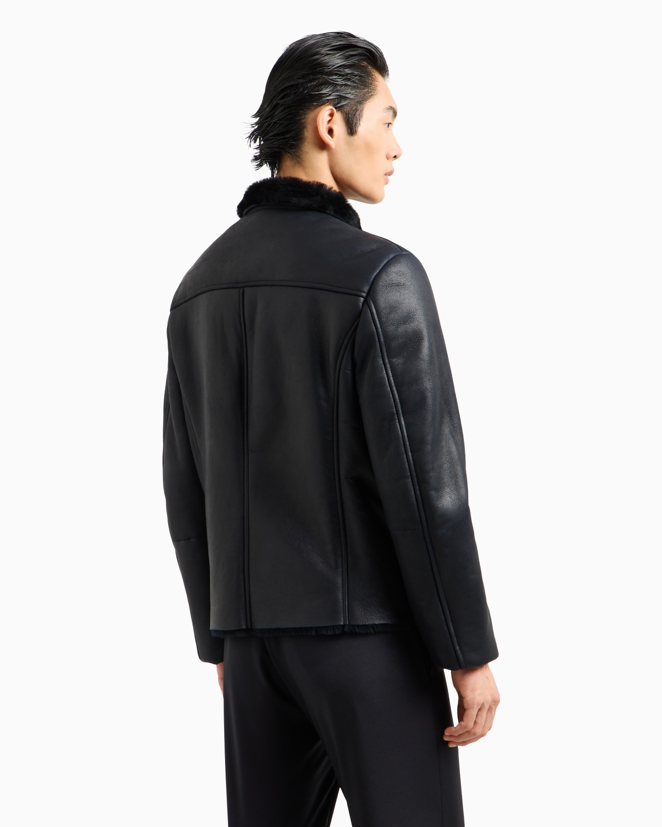Zipped sheepskin blouson Slide 2