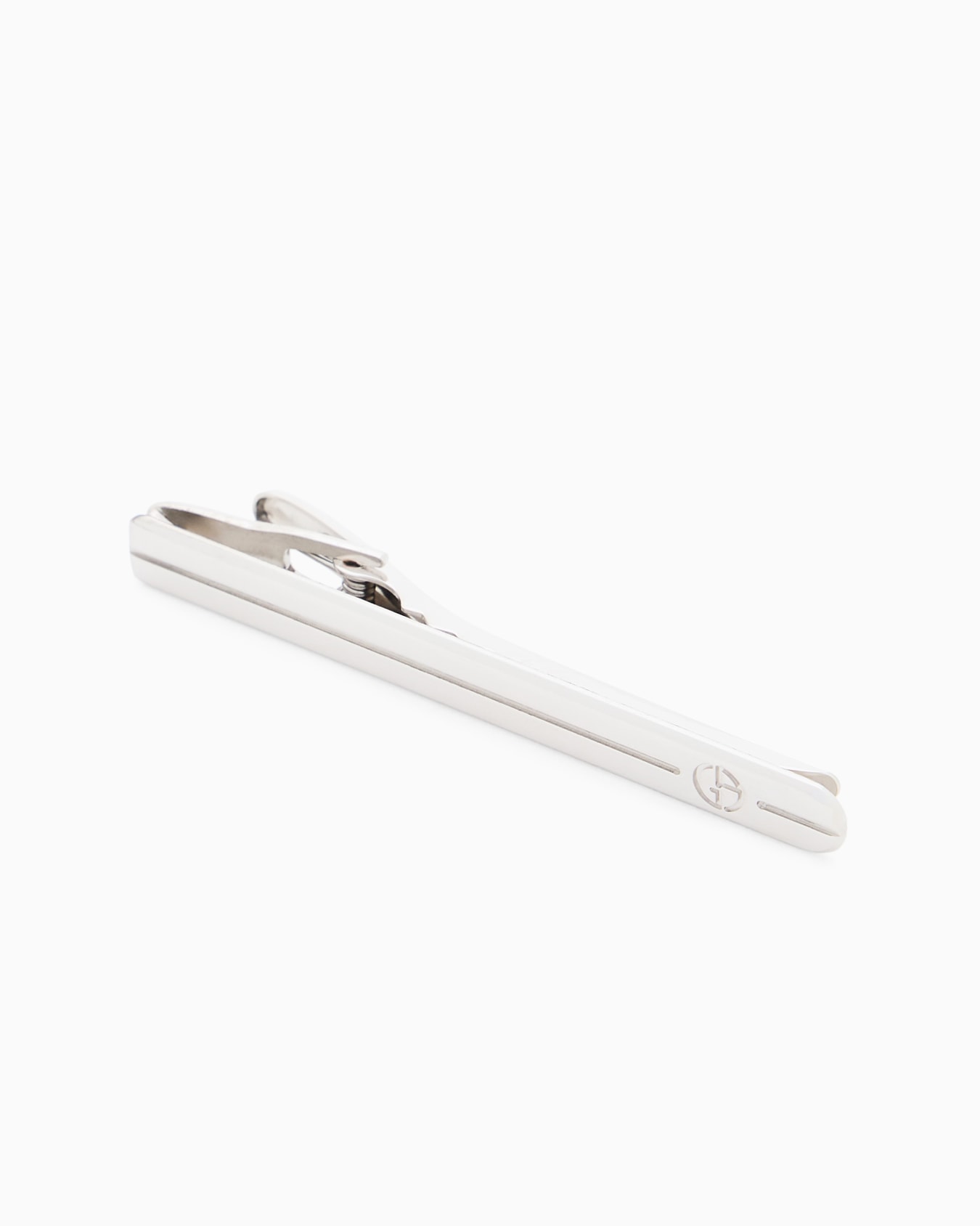 Barrette à cravate argentée Diapositive 1
