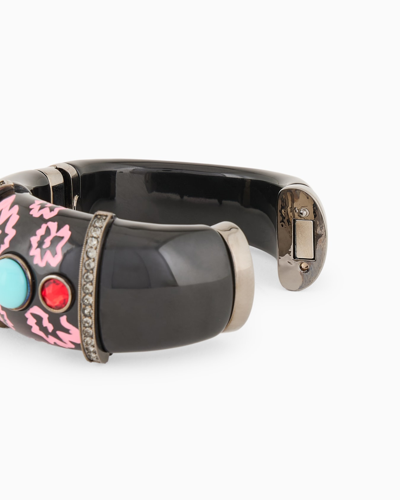 Armreifen aus Kunstharz mit Schmucksteinen Folie 1