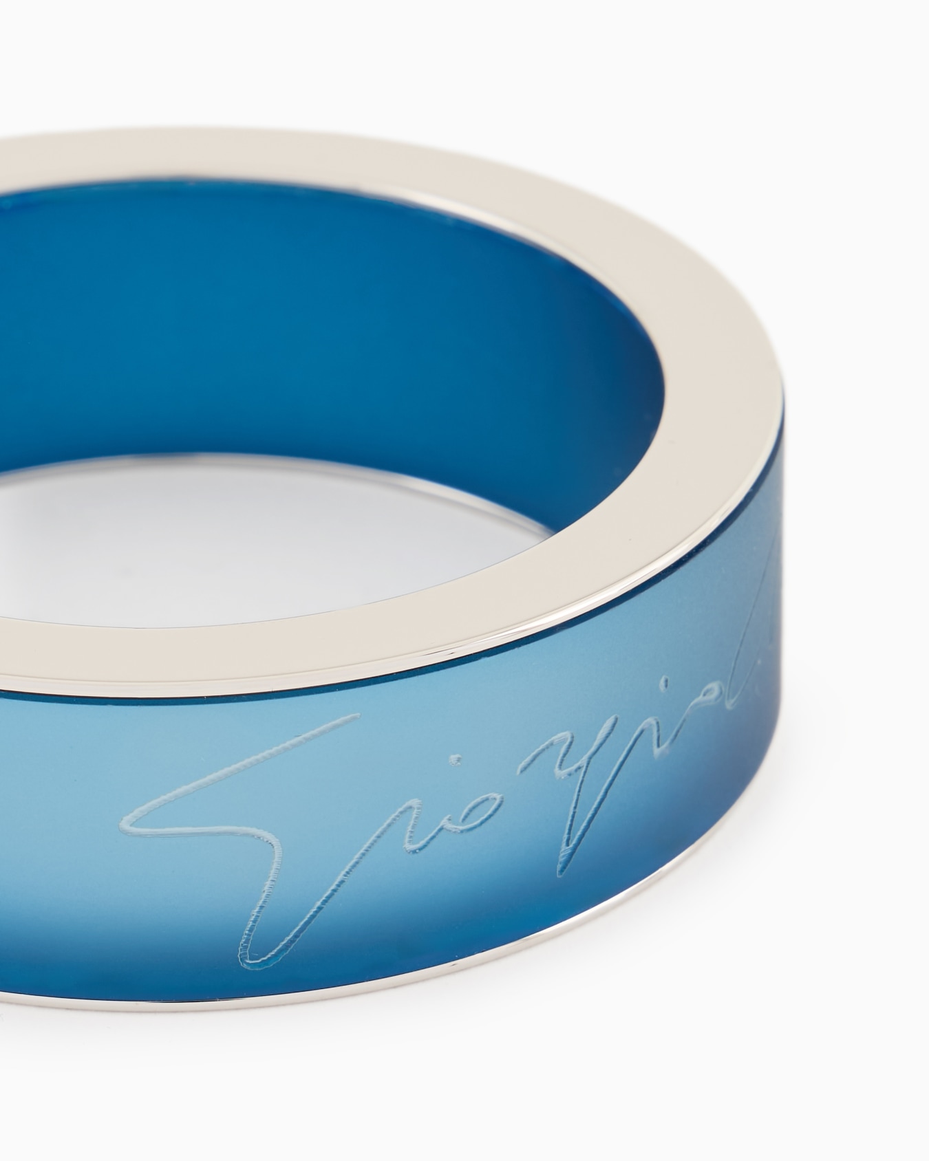 Bracciale rigido con logo signature Slide 1
