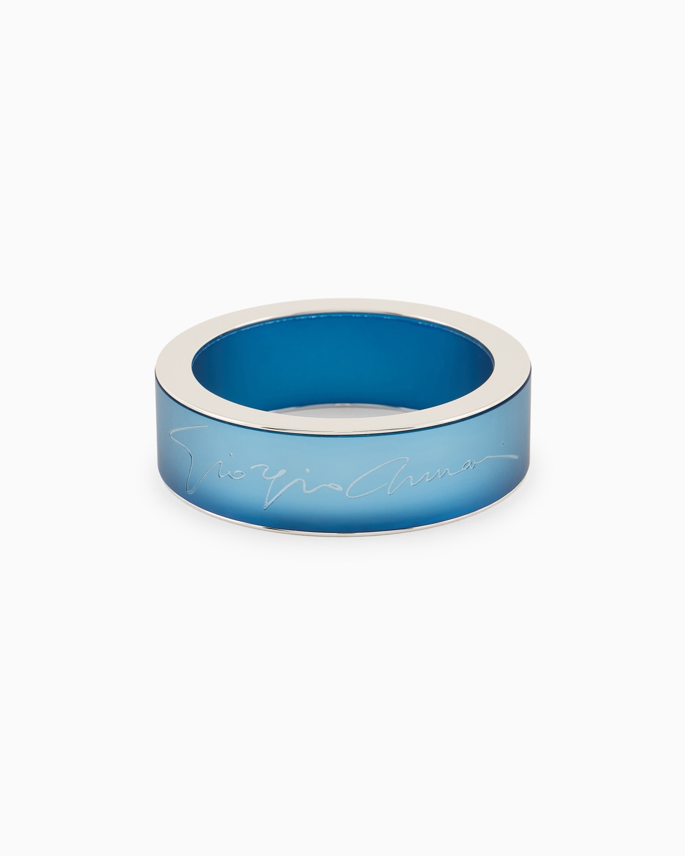 Bracciale rigido con logo signature Slide 0