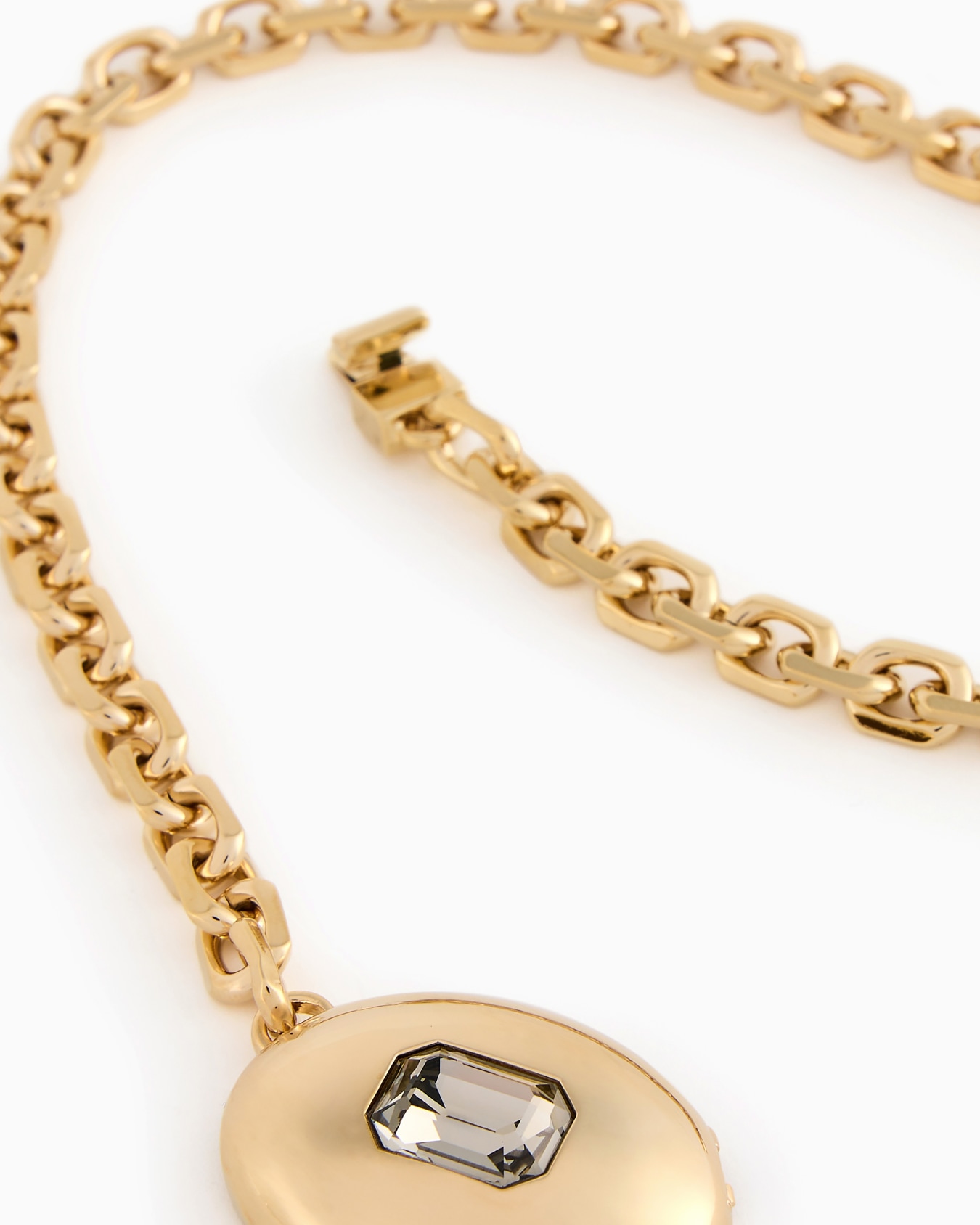 Metal choker necklace with Swarosvki crystal Slide 1