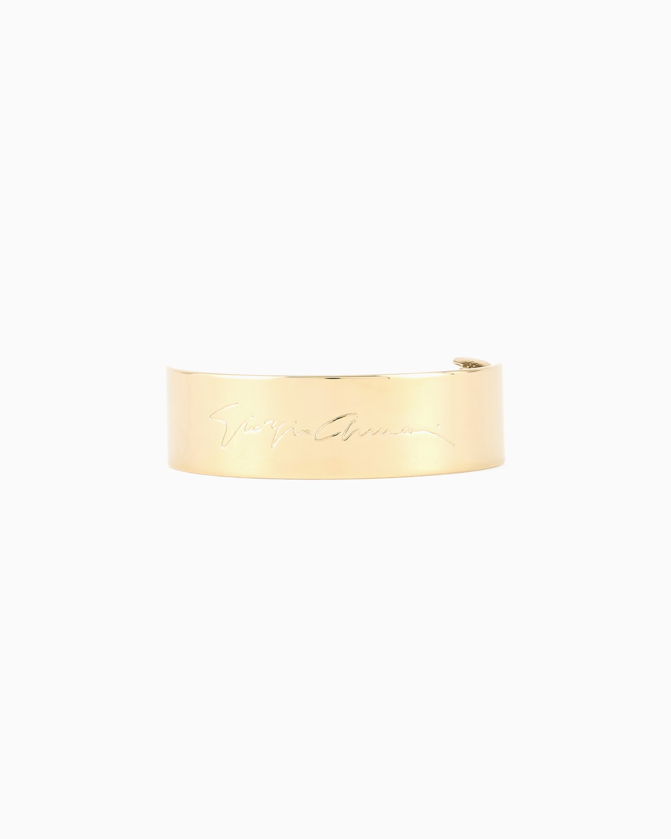 Metal scrunchie with signature logo Slide 0