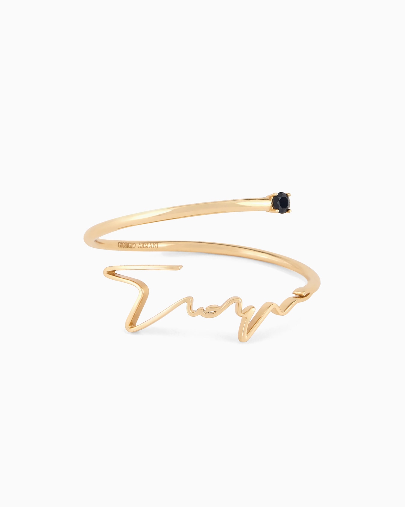 Sterling silver signature logo bangle Slide 0