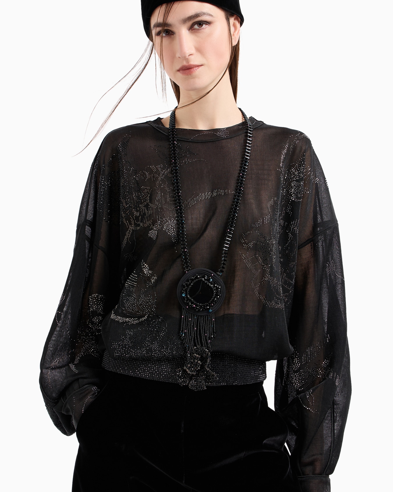 Collana lunga con pendente Slide 2