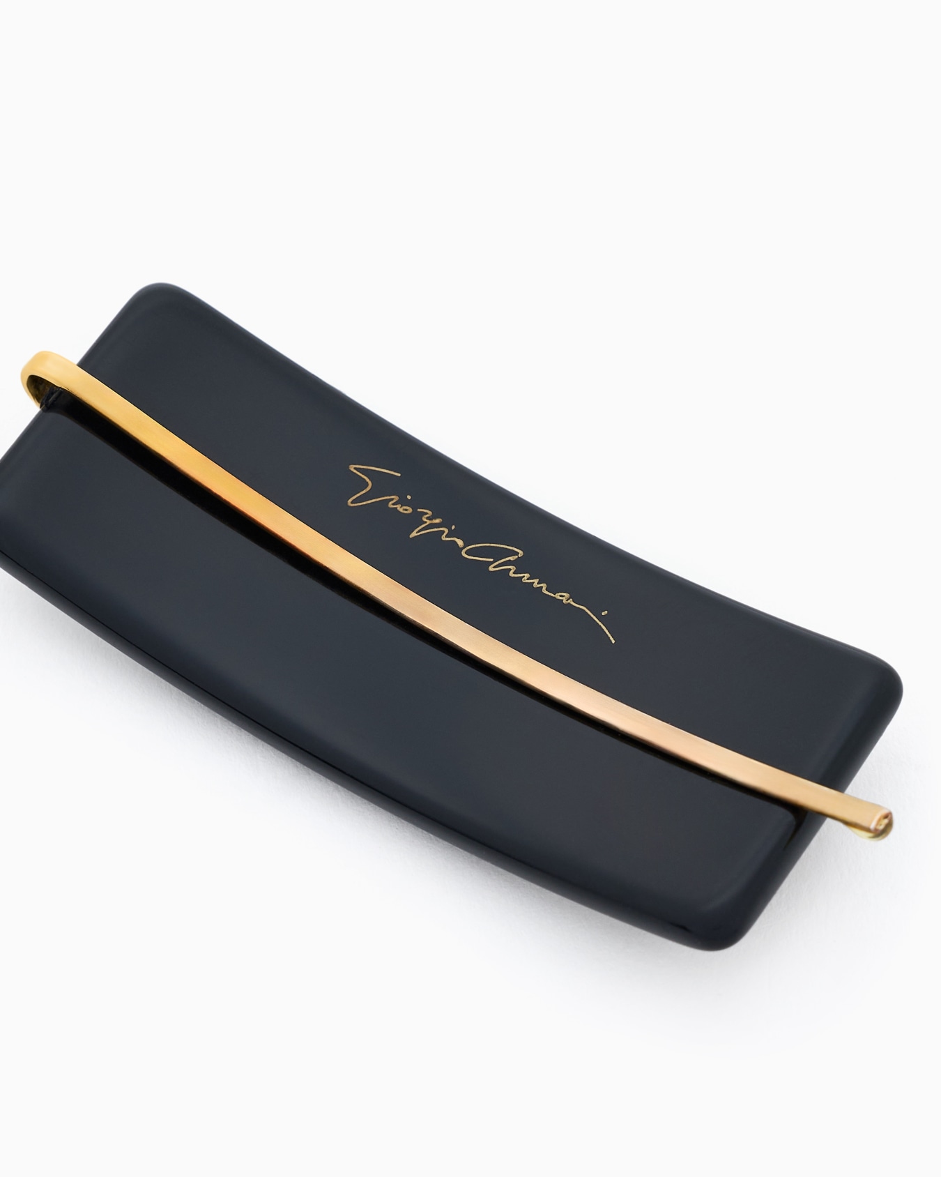 Hair clip with crystal logo Slide 2
