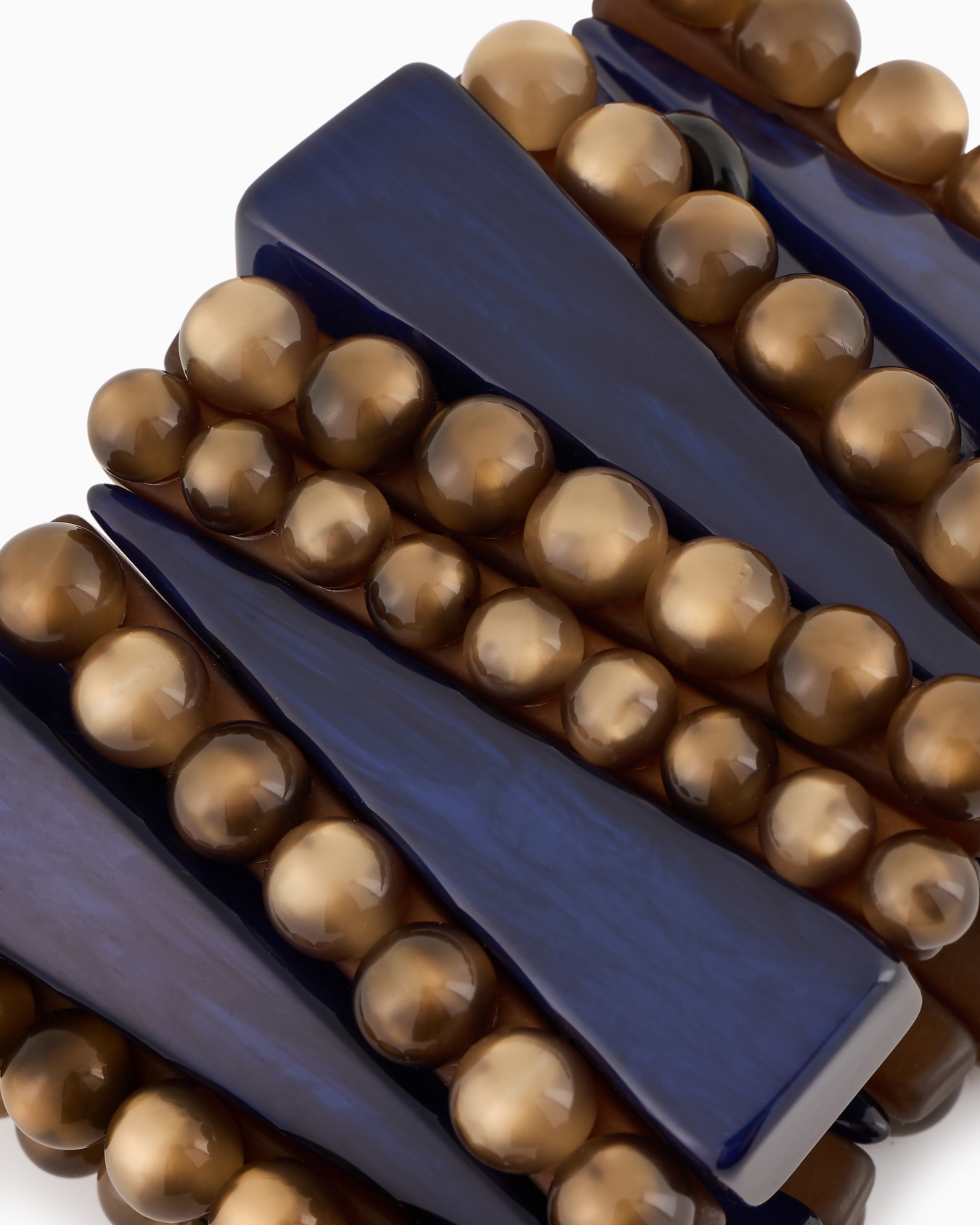 Pulsera elástica con esferas y elementos geométricos Diapositiva 1