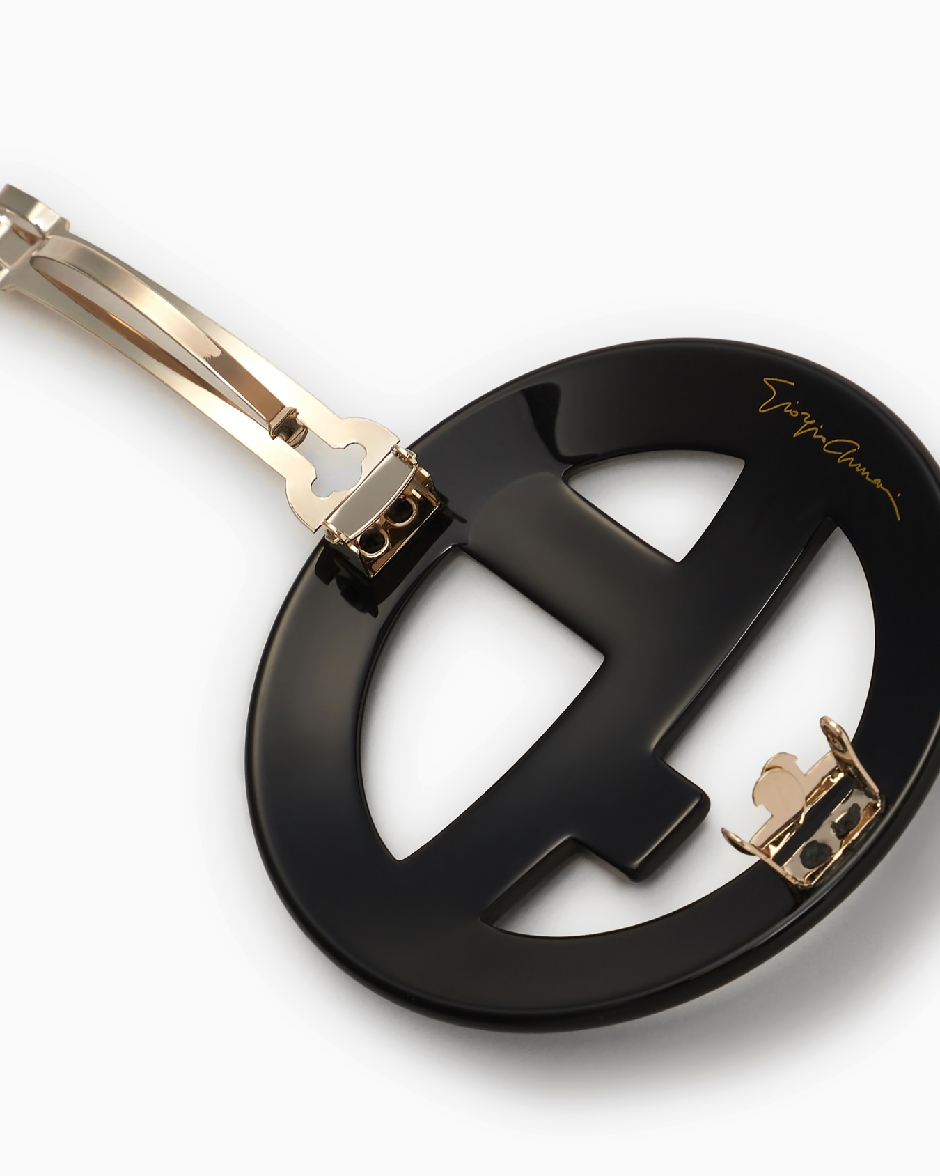 Hair clip with oversized logo Diapositiva 1