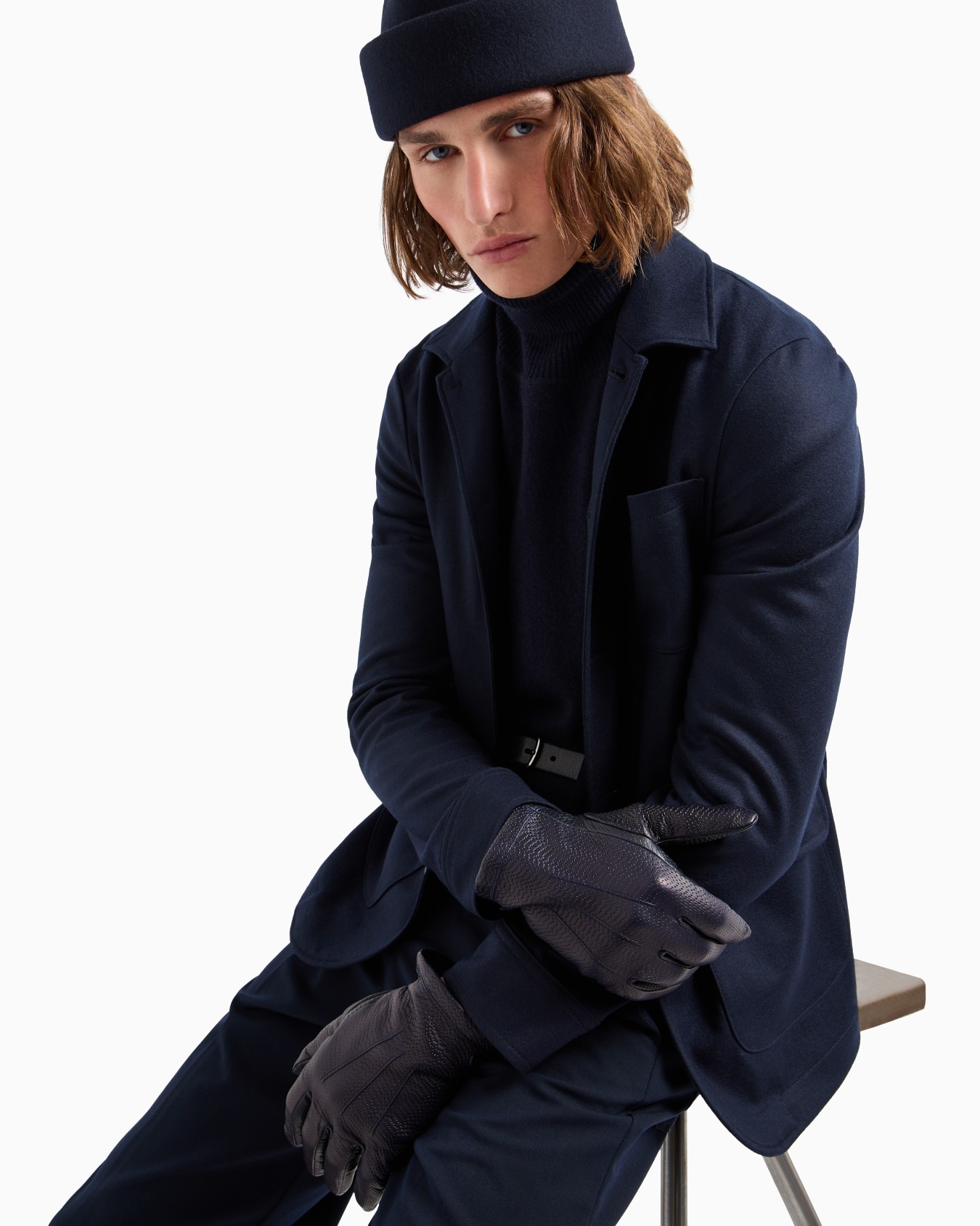 Nappa lambskin touchscreen gloves Slide 2
