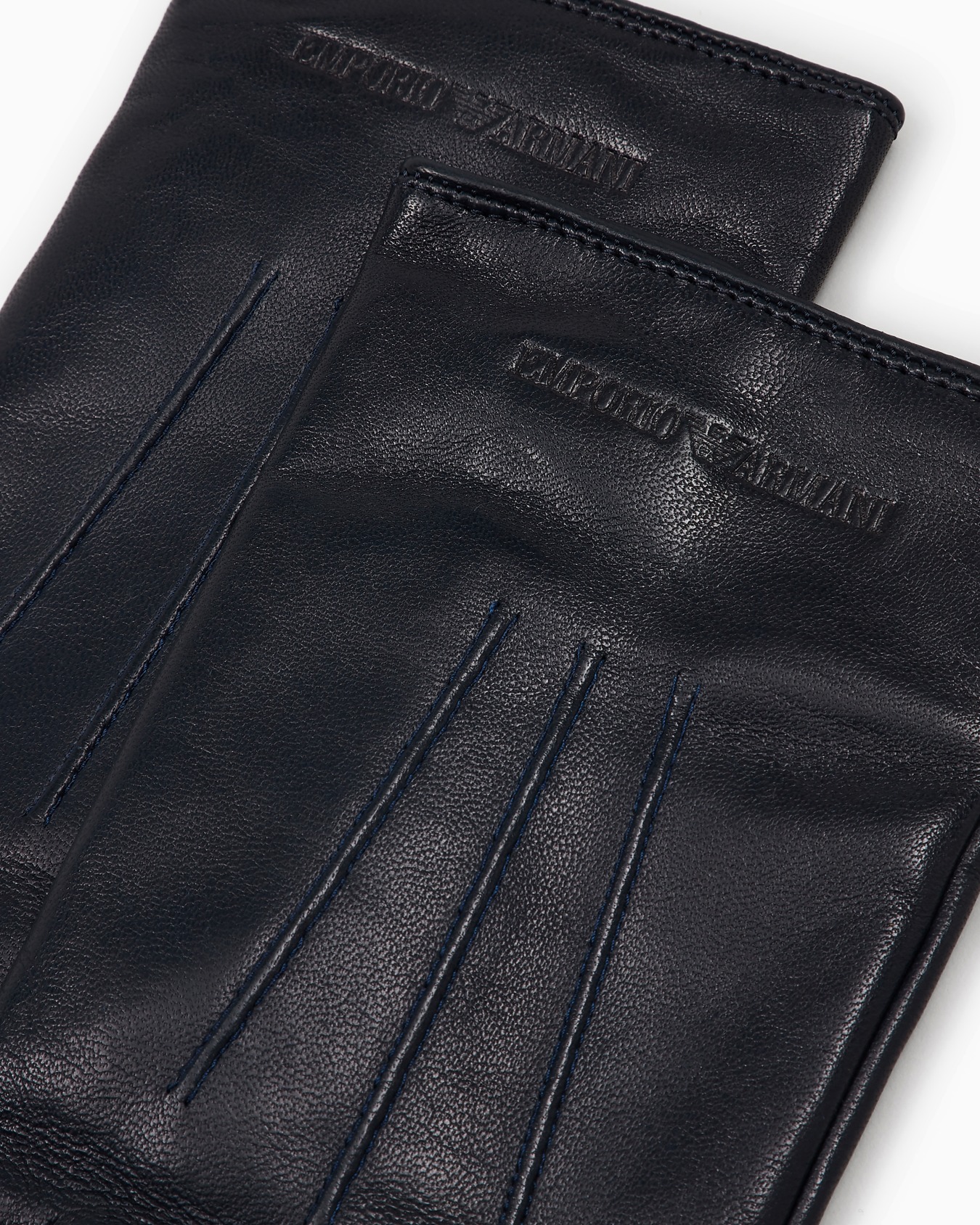 Lambskin nappa leather gloves with baguette detail Slide 1