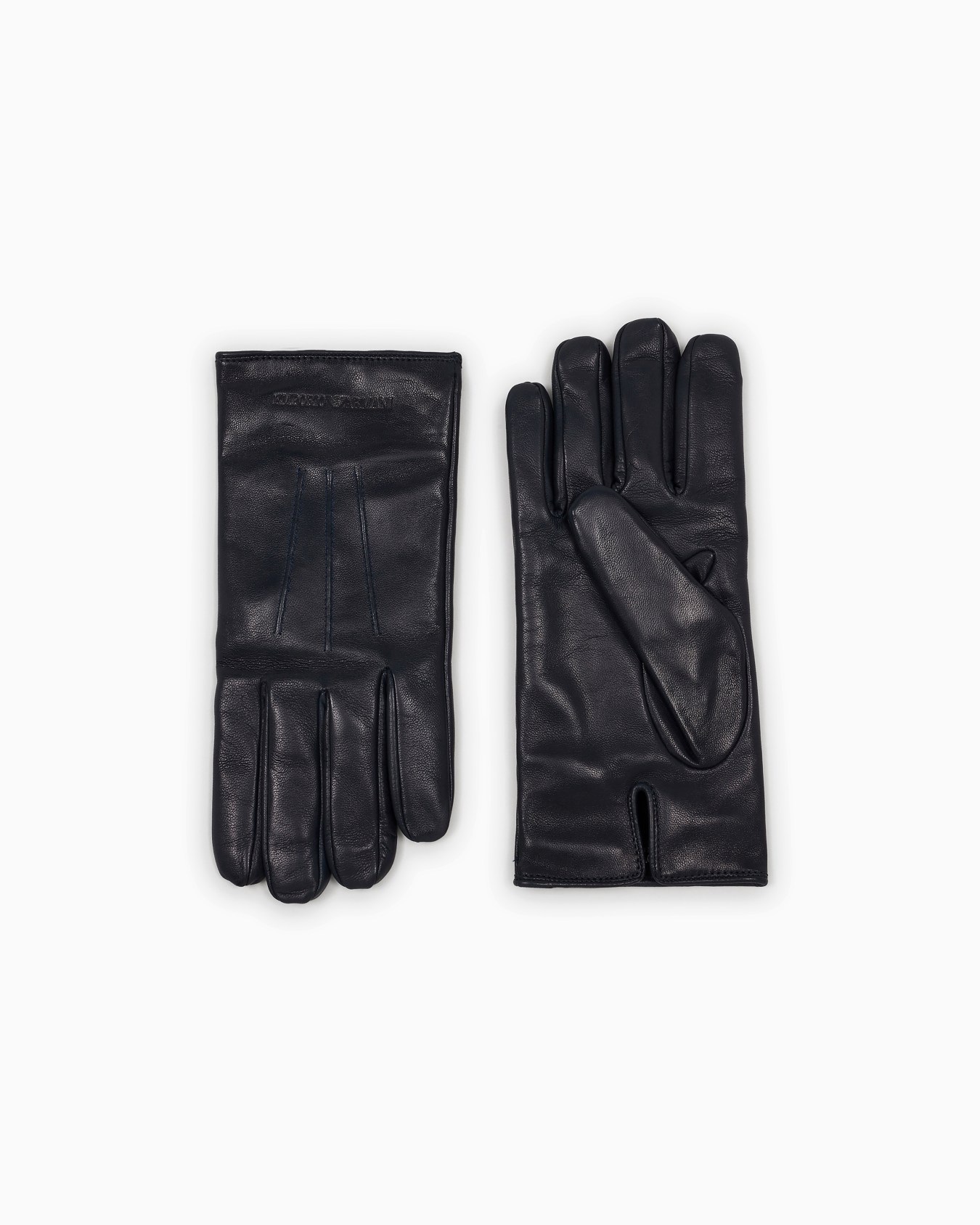 Lambskin nappa leather gloves with baguette detail Slide 0
