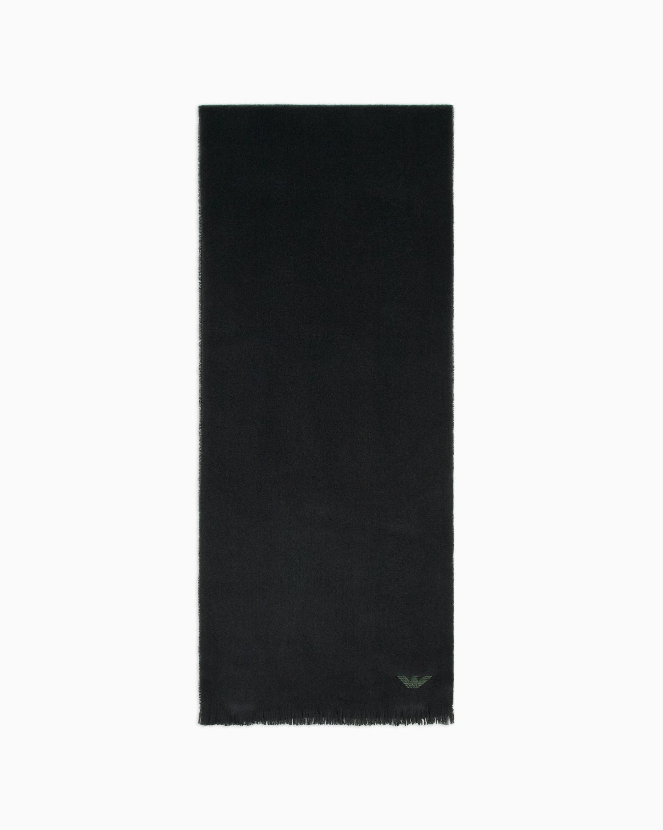 Écharpe en laine vierge avec broderie micro-aigle Diapositive 0