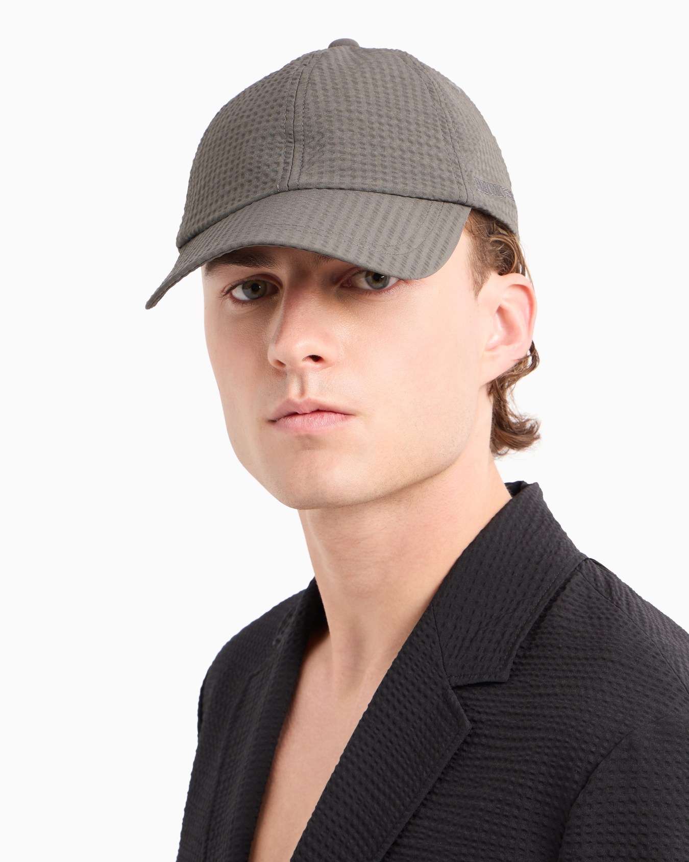 Cappello da baseball in tessuto seersucker tecnico Slide 2