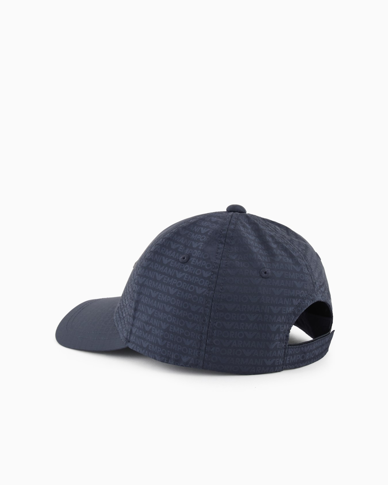 Jacquard nylon baseball cap with all-over logo lettering Slide 1