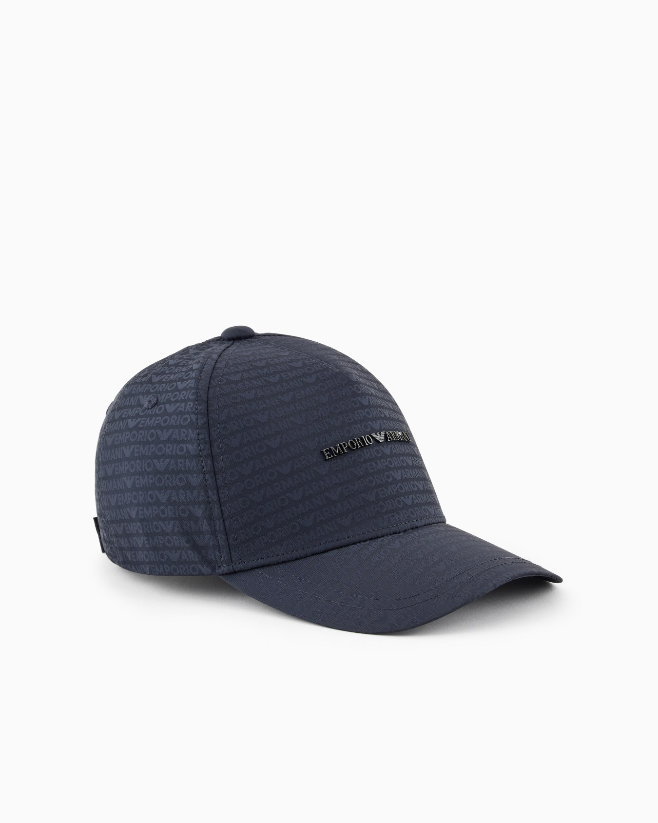 Jacquard nylon baseball cap with all-over logo lettering Slide 0