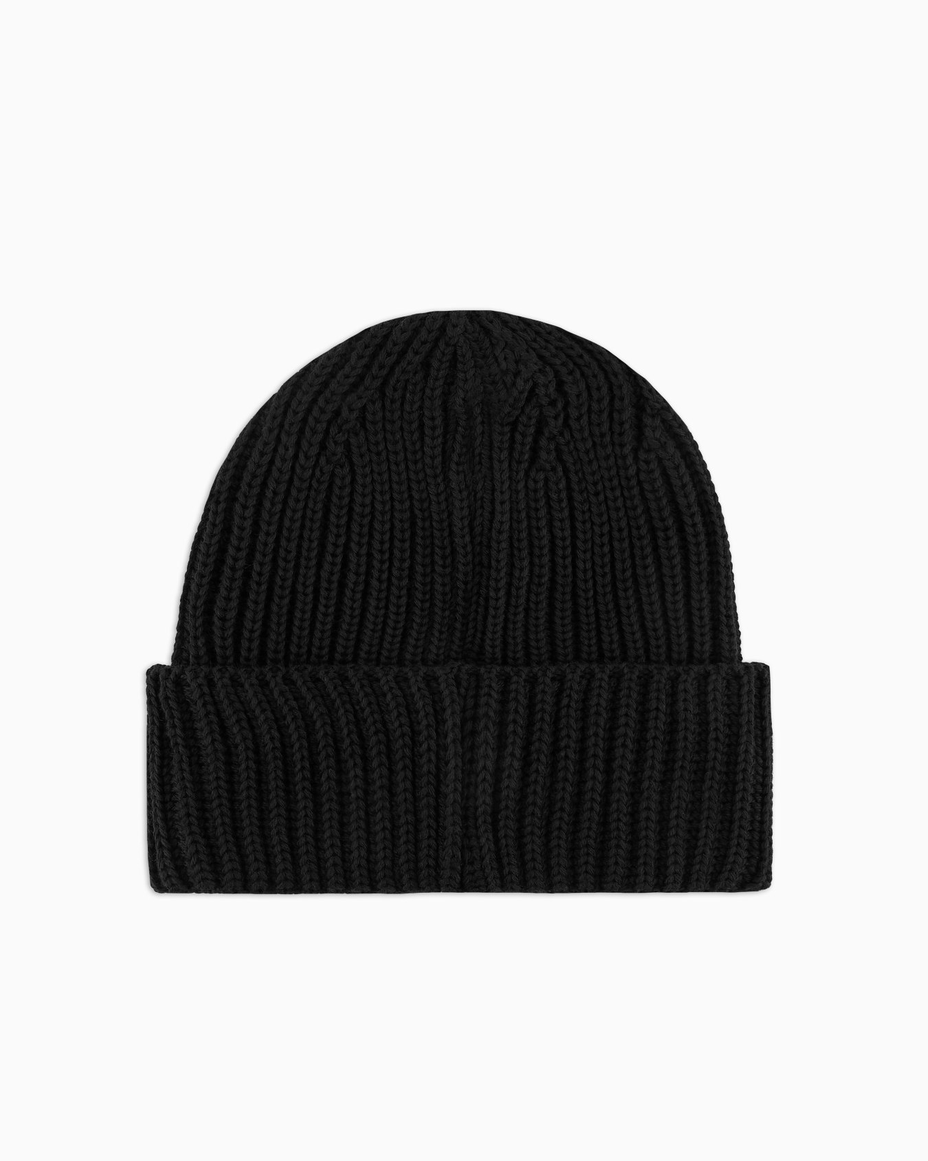 Gorro de lana virgen con canalé inglés Diapositiva 1