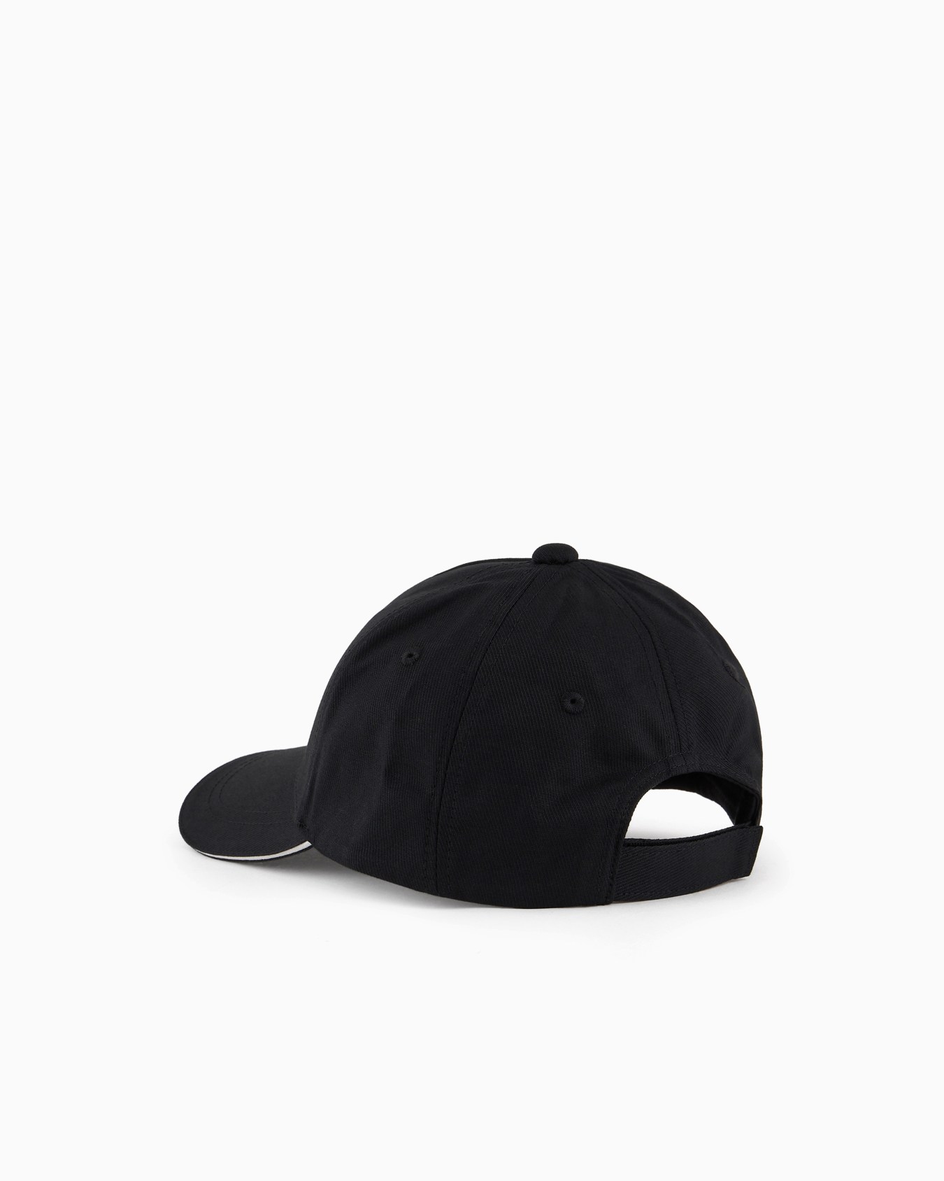 Casquette de baseball en toile avec écusson Emporio Armani Diapositive 1