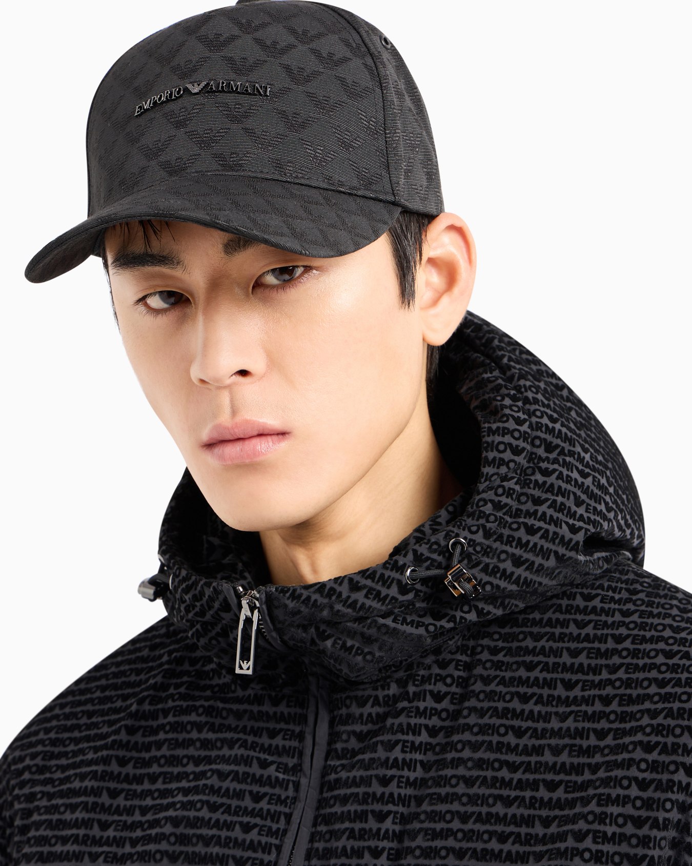 Casquette de baseball en tissu jacquard avec aigle all over Diapositive 3