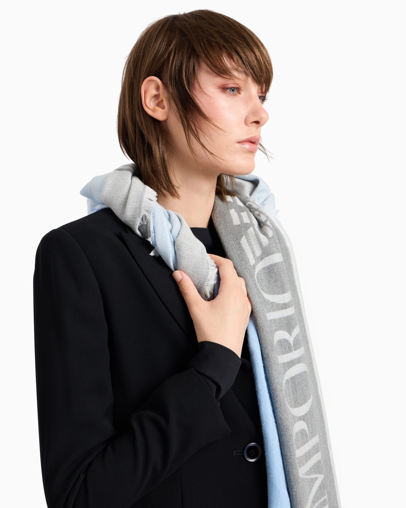 Stole with multicoloured vertical bands Slide 2