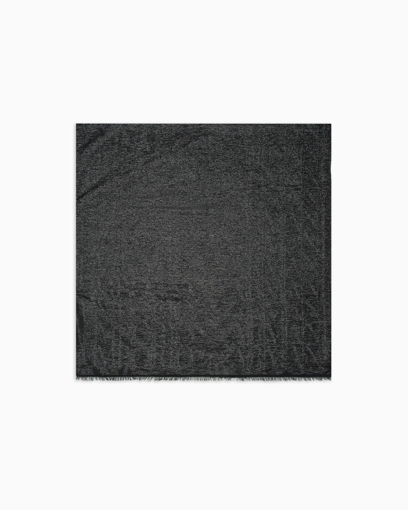 Modal blend stole with tone-on-tone jacquard lettering Slide 0