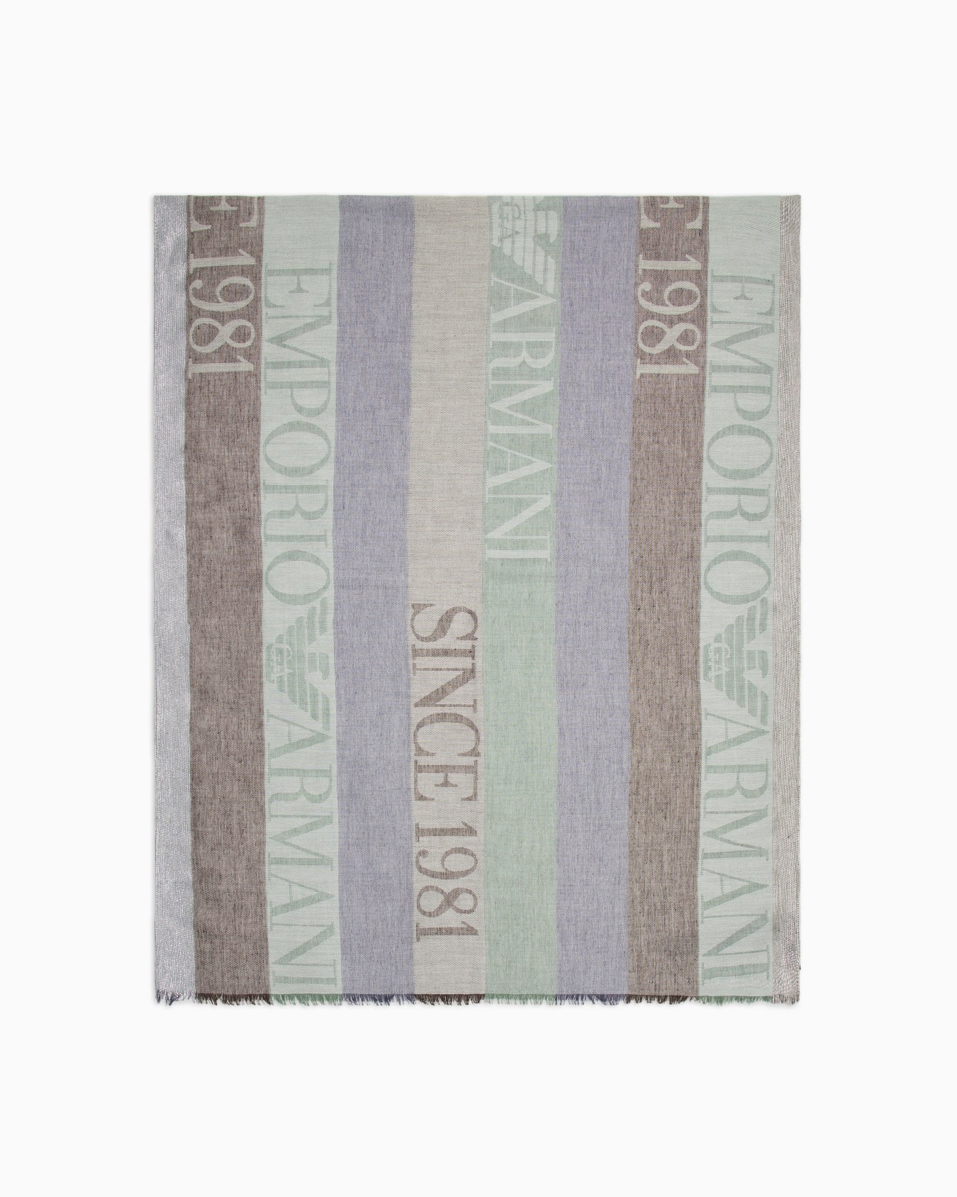 Stole with vertical pattern and Since 1981 jacquard logo Slide 0
