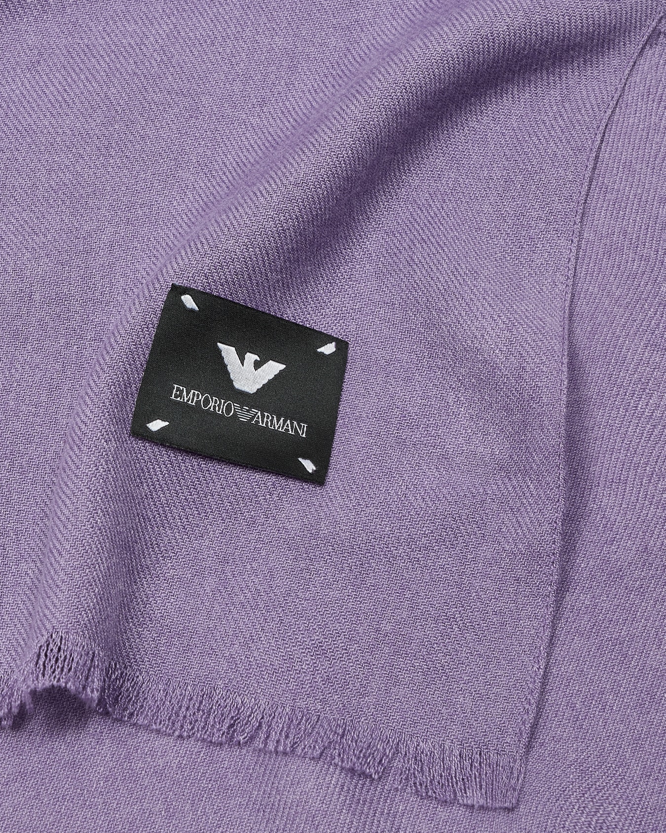 Solid-coloured viscose-blend stole Slide 1