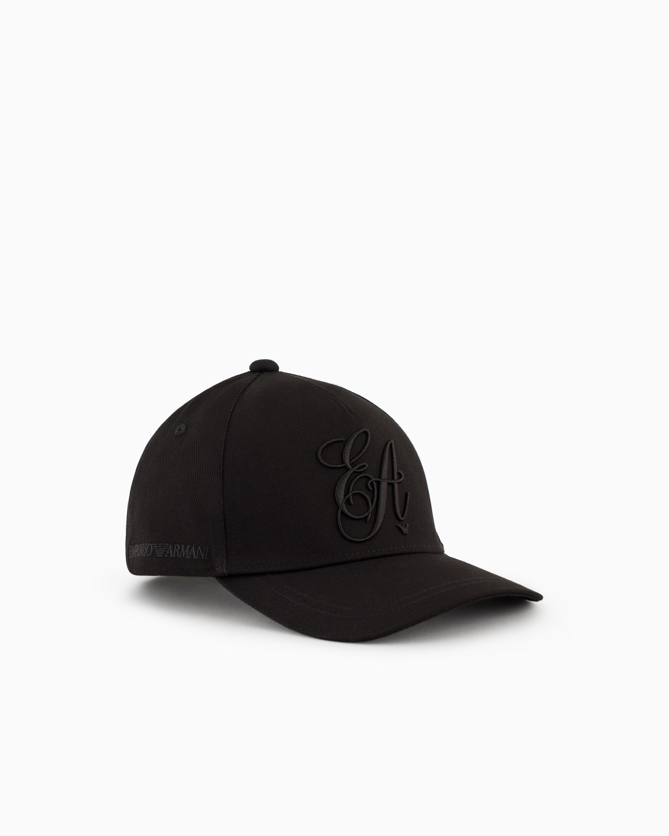 Twill baseball cap with signature EA logo embroidery Slide 0