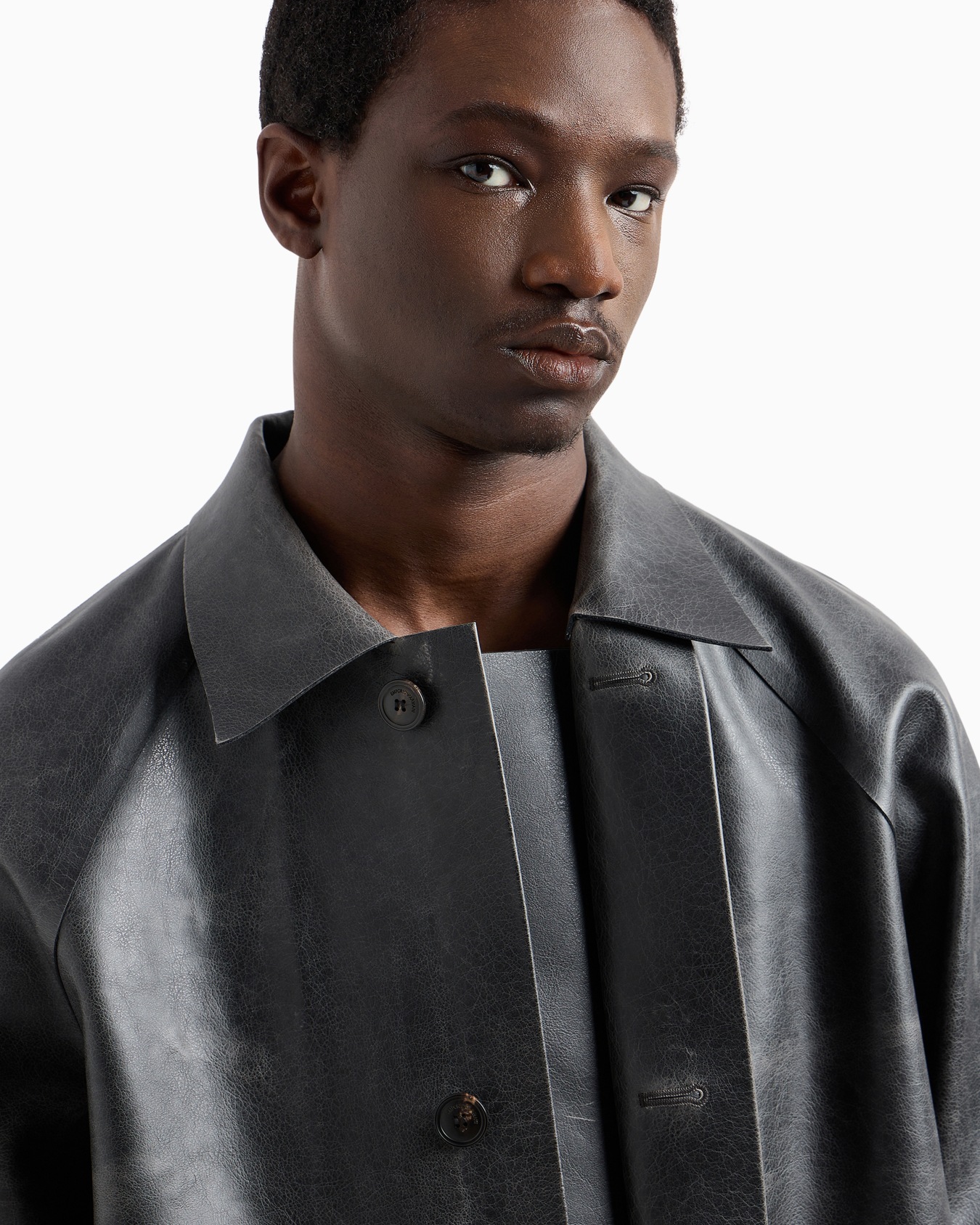 Abrigo de tejido revestido efecto piel Diapositiva 5