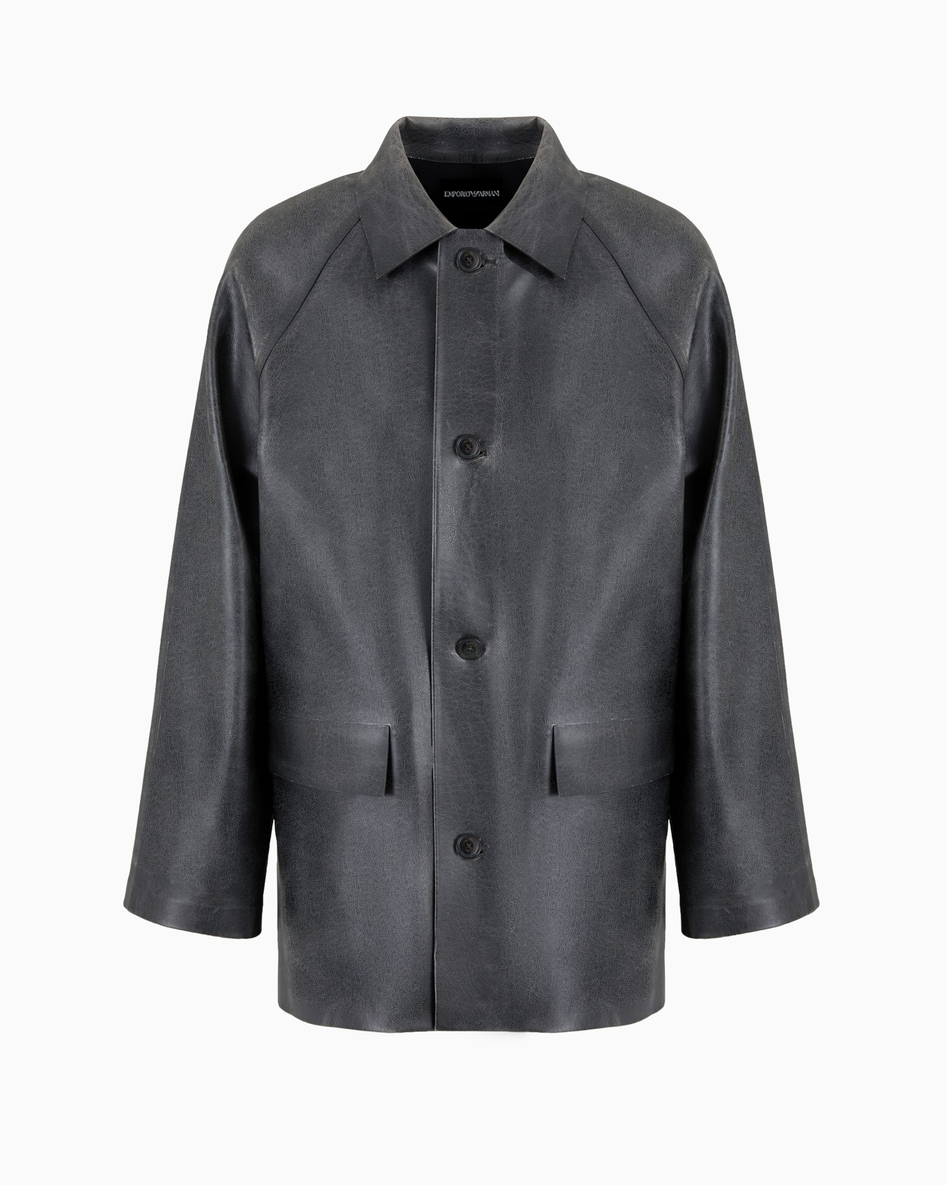 Abrigo de tejido revestido efecto piel Diapositiva 0