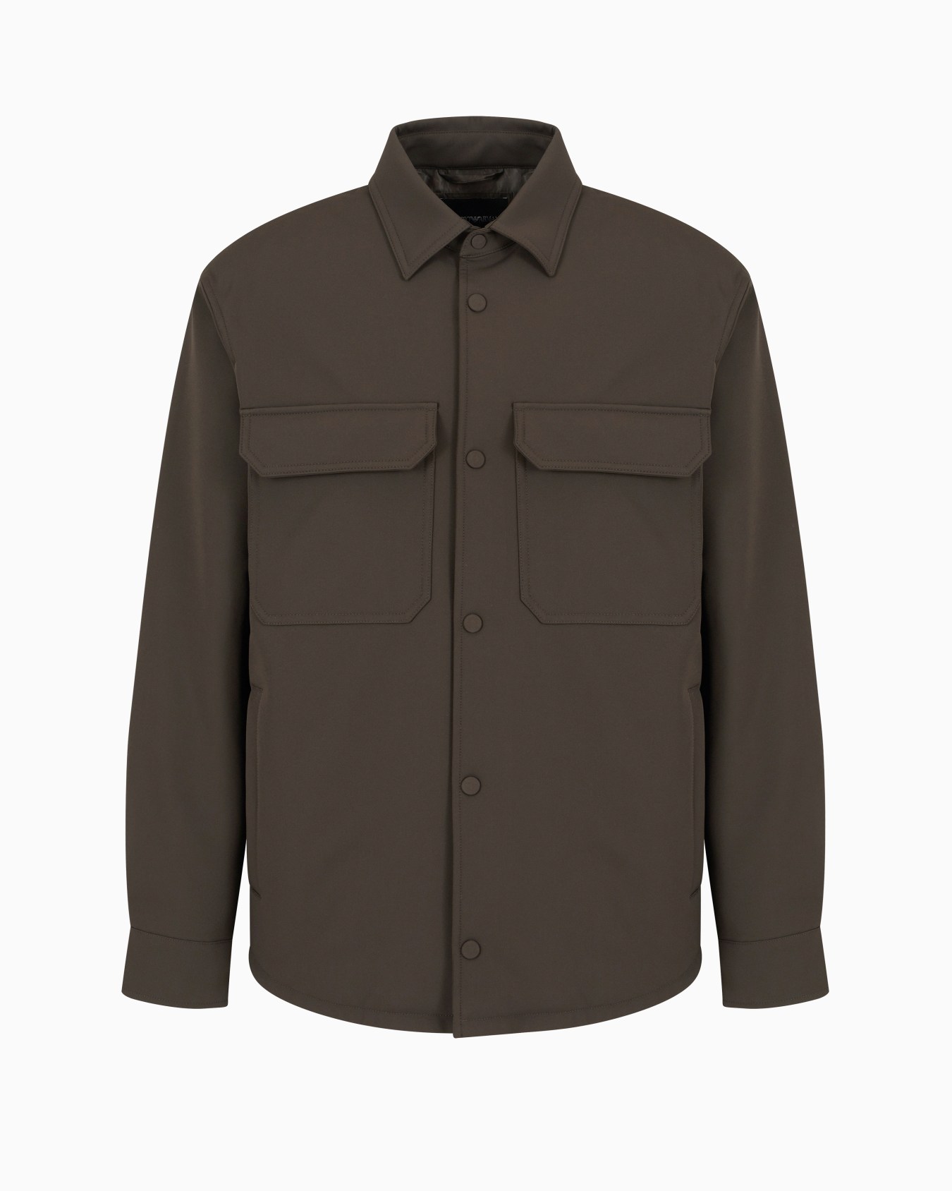Giacca camicia comfort fit in nylon soft hand Slide 0